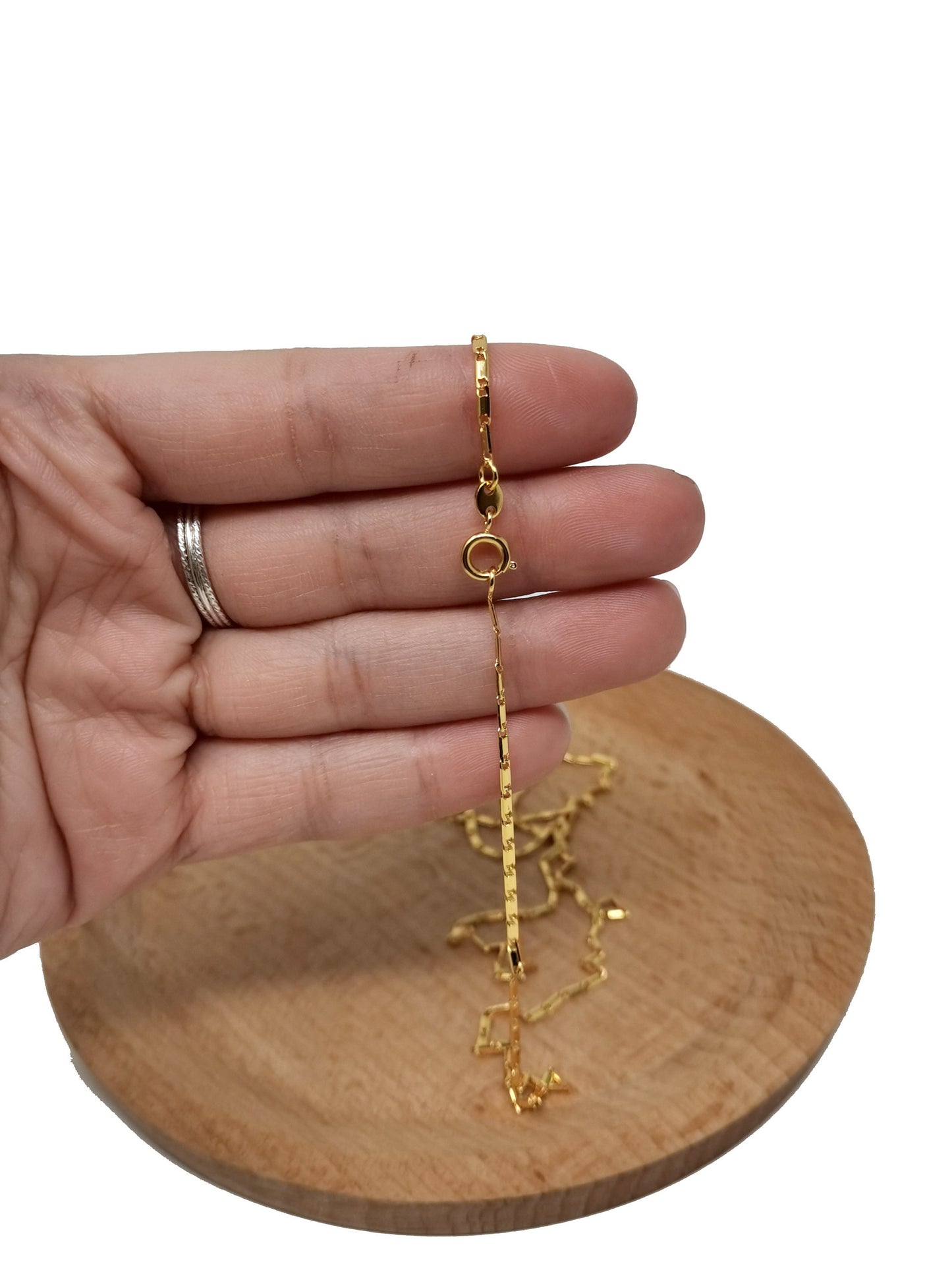 1pc 23.5'' Ready to Use Gold Filled Unique Necklace Chain, Layering Unique Chain Dainty Necklace, Perfect for Pendant Charm Necklace, CH-410