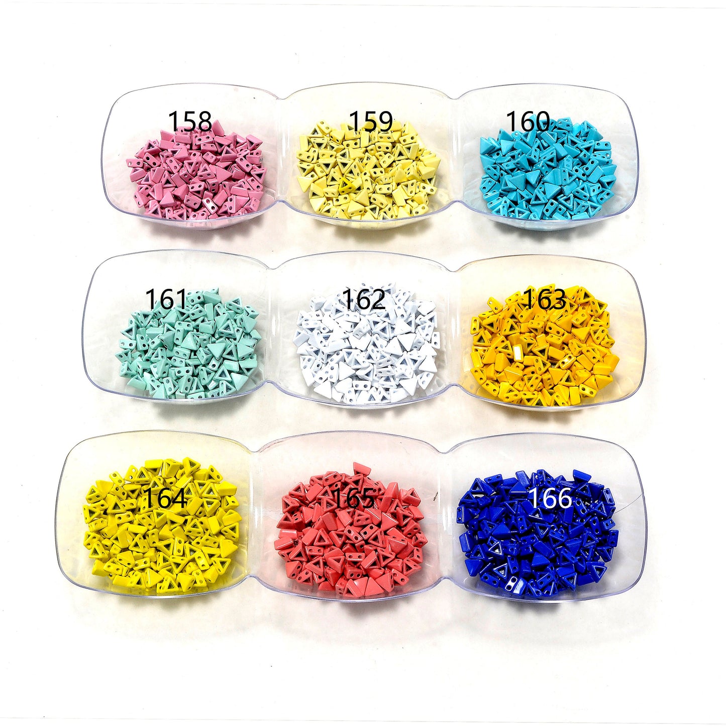 Enamel Tile Beads, Equilateral triangle 2-Hole Bead for Bracelets, New Fashion Enamel Tile Tila Bead Jewelry Making Supply Wholesale 5/10 PC