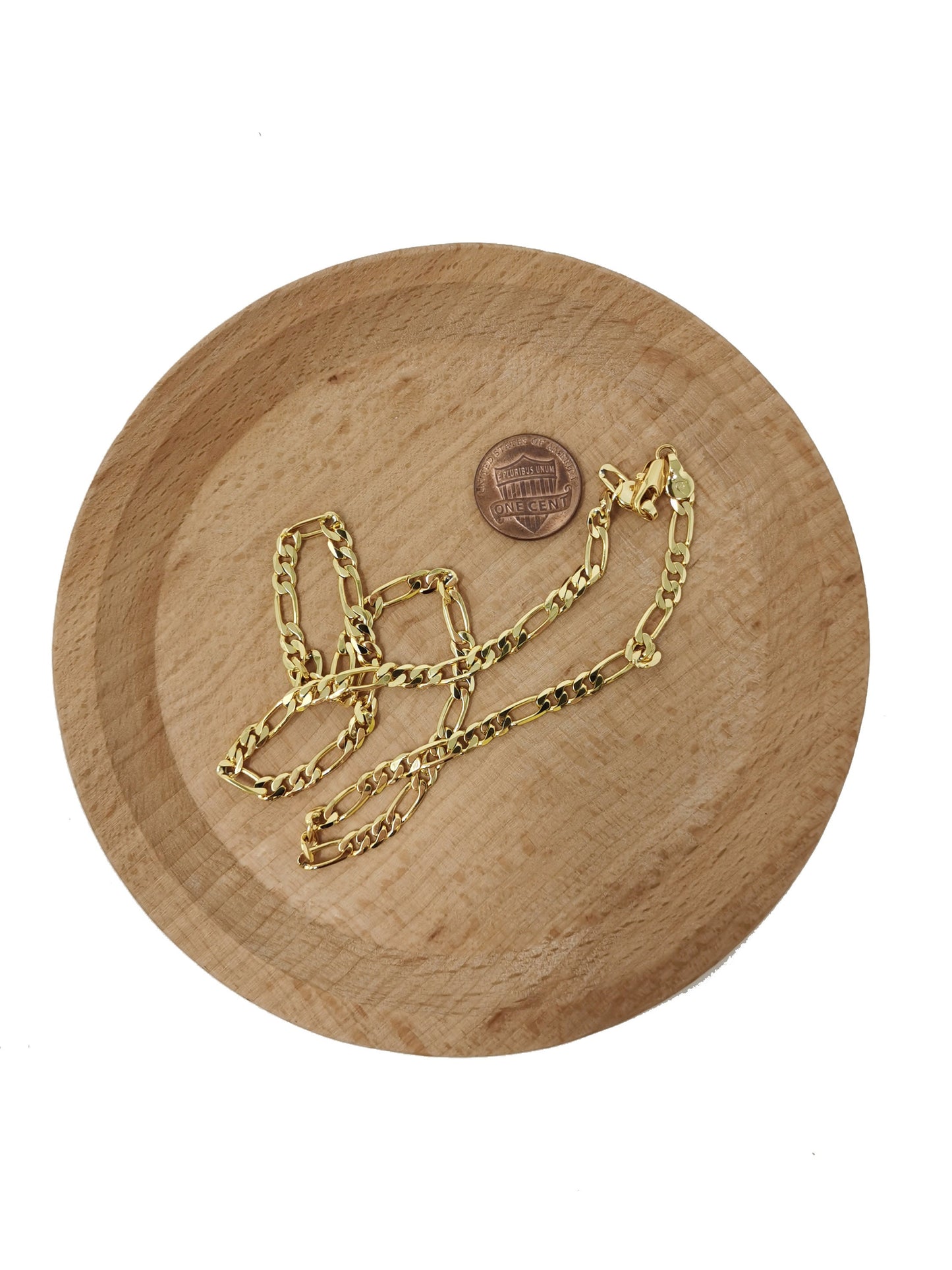 1pc 17.7'' Ready to Use Gold Figaro Necklace Chain, Layering Figaro Chain Dainty Necklace, Perfect for Pendant Charm Necklace, 457