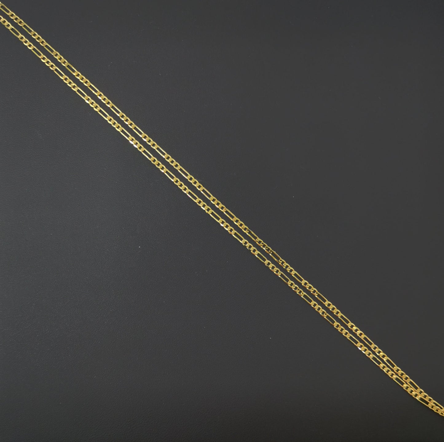 1pc 13.9'' Ready to Use Gold Figaro Necklace Chain, Layering Figaro Chain Dainty Necklace, Perfect for Pendant Charm Necklace, 855