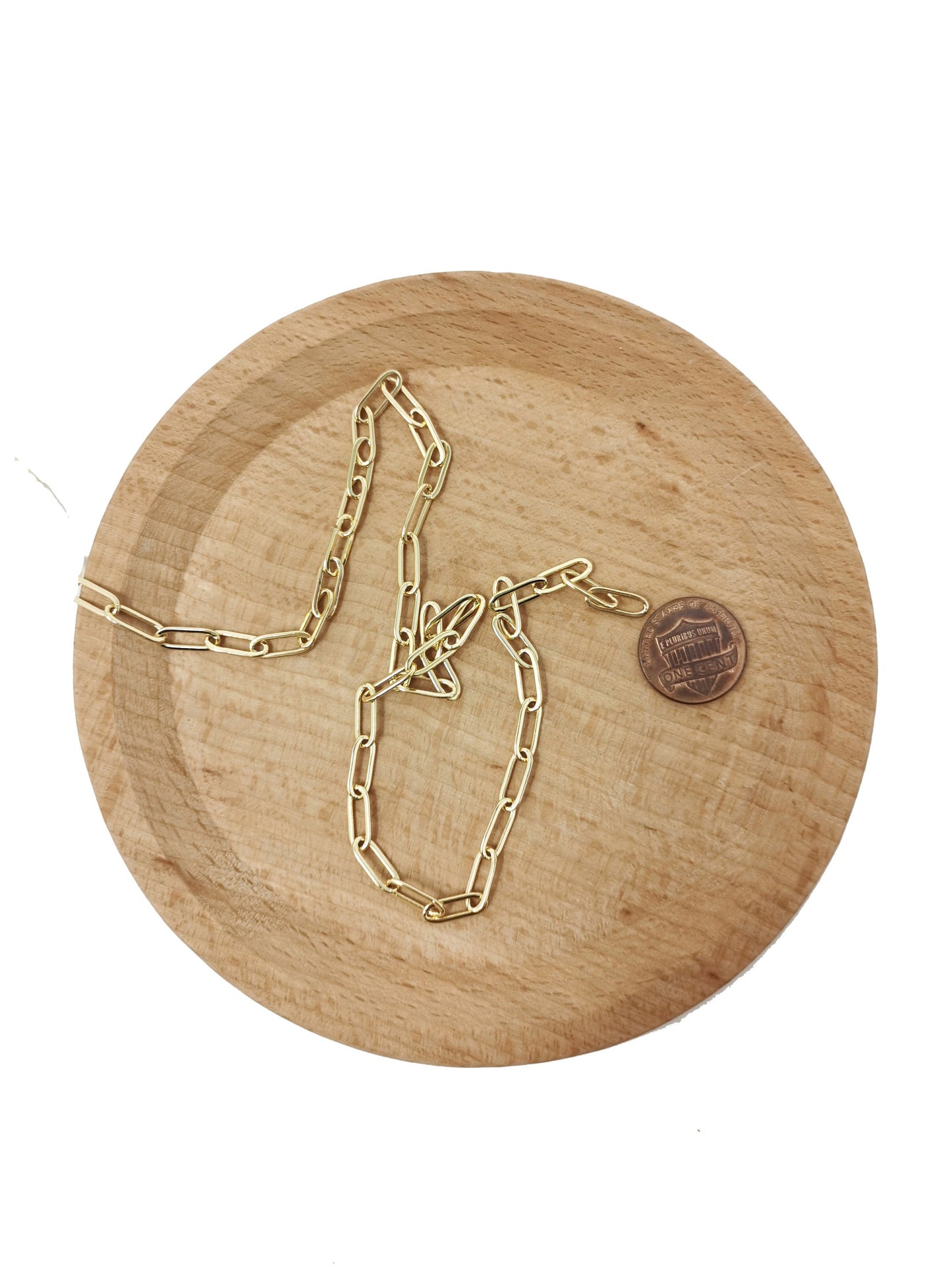 Gold Rolo Cable Link Elongated Chain by Yard, Link Elongate Cable Rolo Chain,Wholesale bulk Roll Chain for Jewelry Making,5,34,49