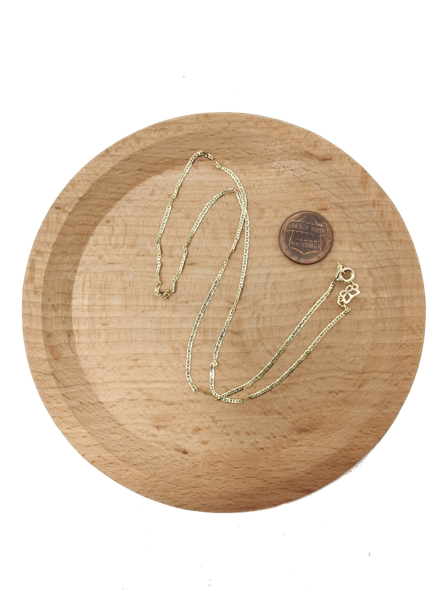 1pc 17.7'' Ready to Use 14K Gold Anchor Necklace Chain, Layering Anchor Chain Dainty Necklace, For Pendant Charm Necklace Making, 565