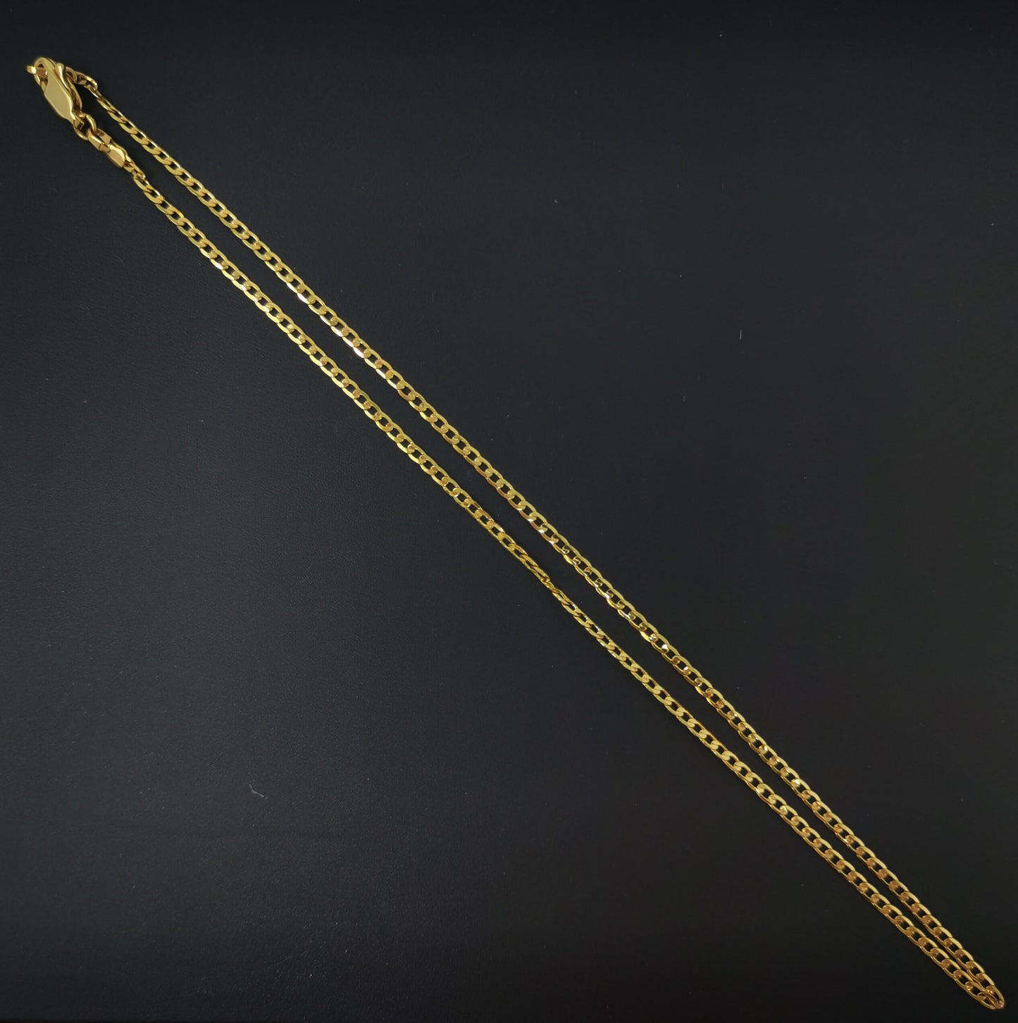 1pc 23.9'' Ready to Use 24K Gold Cuban Curb Necklace Chain,Layering Curb Chain Dainty Necklace, For Pendant Charm Necklace,933