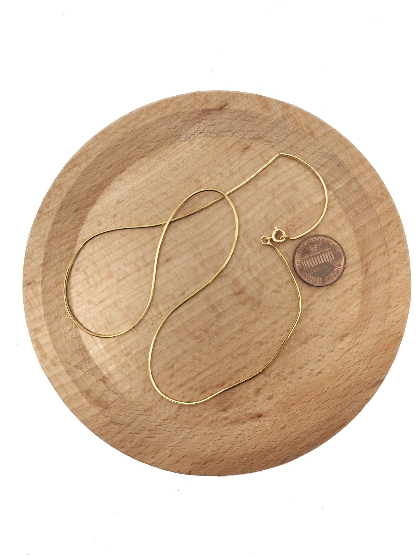 1pc 15.8'' Ready to Use 24K Gold Filled Cocoon Necklace Chain, Layer Snake Chain Dainty Necklace, For Pendant Charm Necklace Making, 852