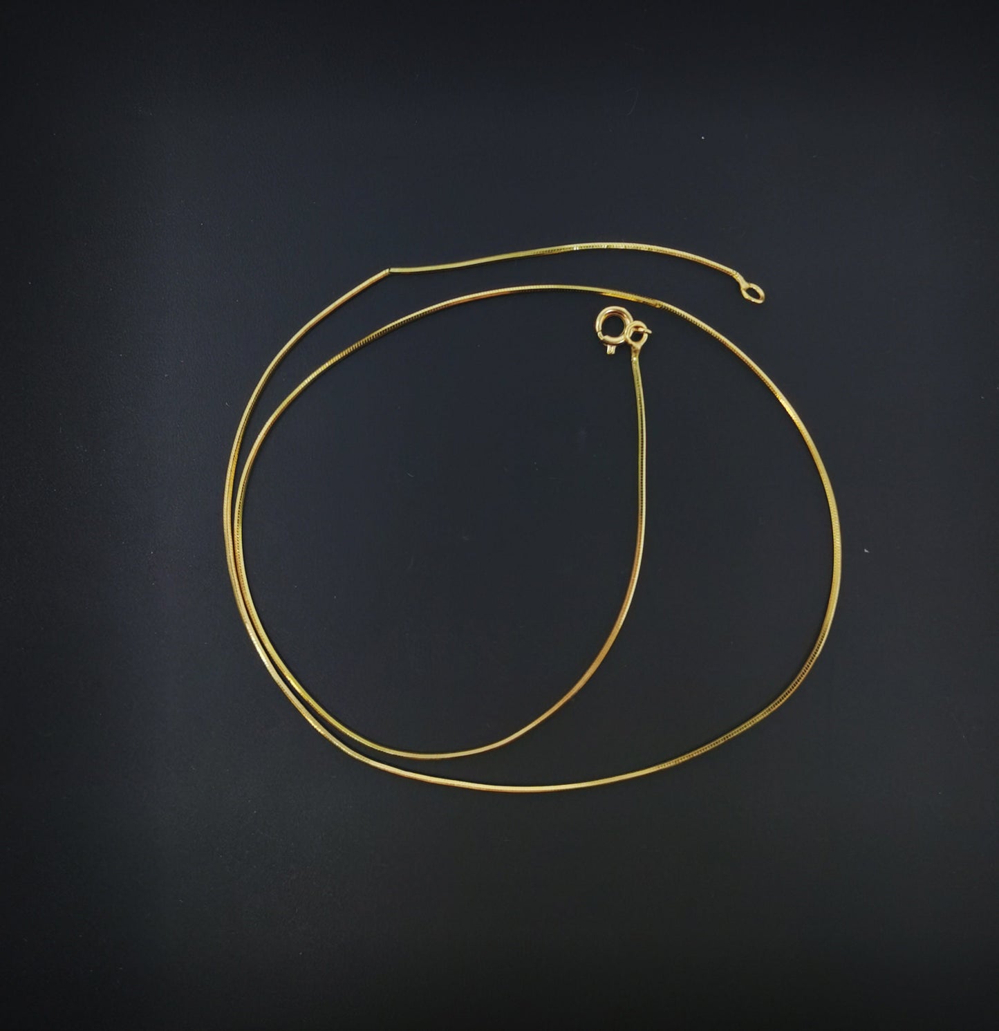 1pc 18.0'' Ready to Use Gold Cocoon Necklace Chain, Layer Snake Chain Dainty Necklace, For Pendant Charm Necklace Making, 569