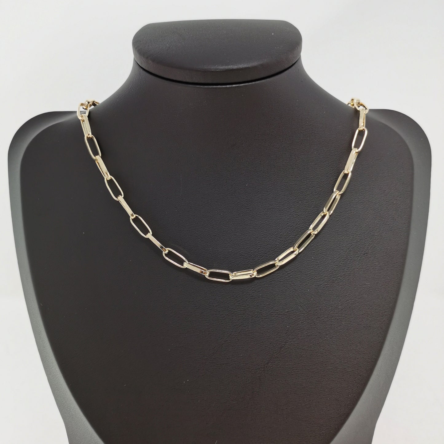 24K Gold Paperclip Rolo Cable Chain by Yard, Cable Rolo Chain by Foot, Wholesale bulk Roll Chain for Jewelry Making, 192