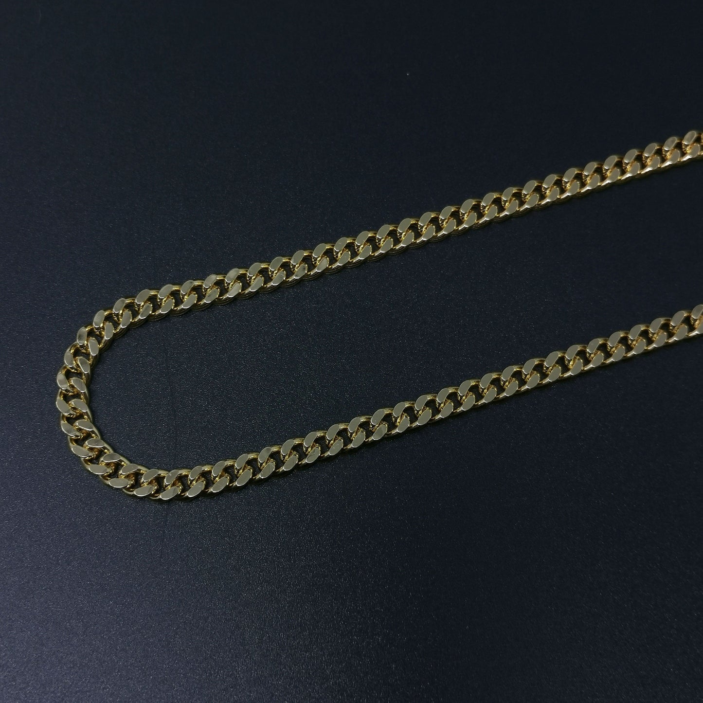 14K Gold Filled 6.4mm Cuban Curb Chain by Yard, Cuban Curb Chain, Wholesale bulk Roll Chain for DIY Craft, Thickness 2.2mm,Roll-398
