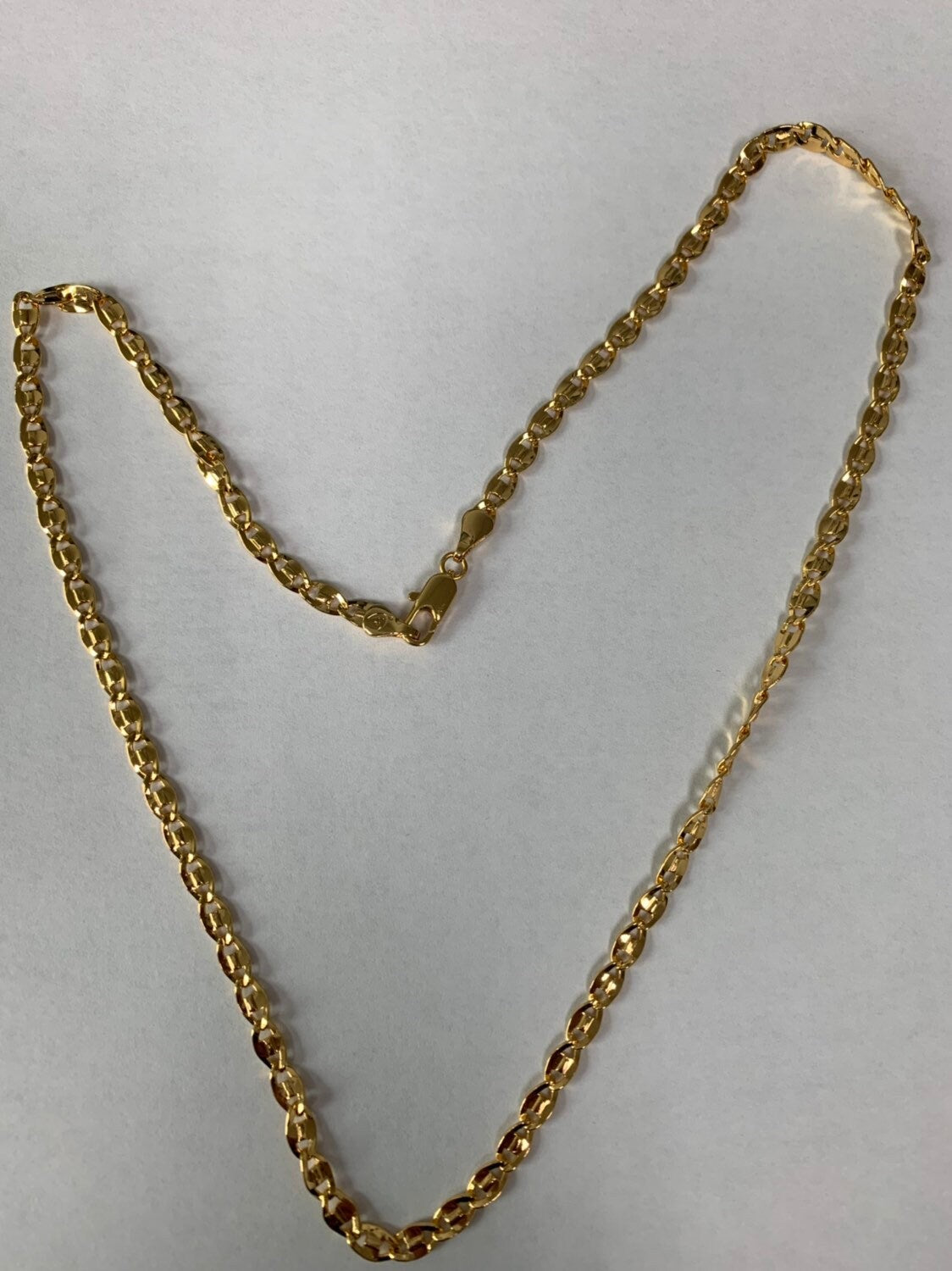 1pc 20'' Ready to Use Gold Anchor Necklace Chain, Layering Unique Chain Mariner Necklace, For Pendant Charm, CN- 751