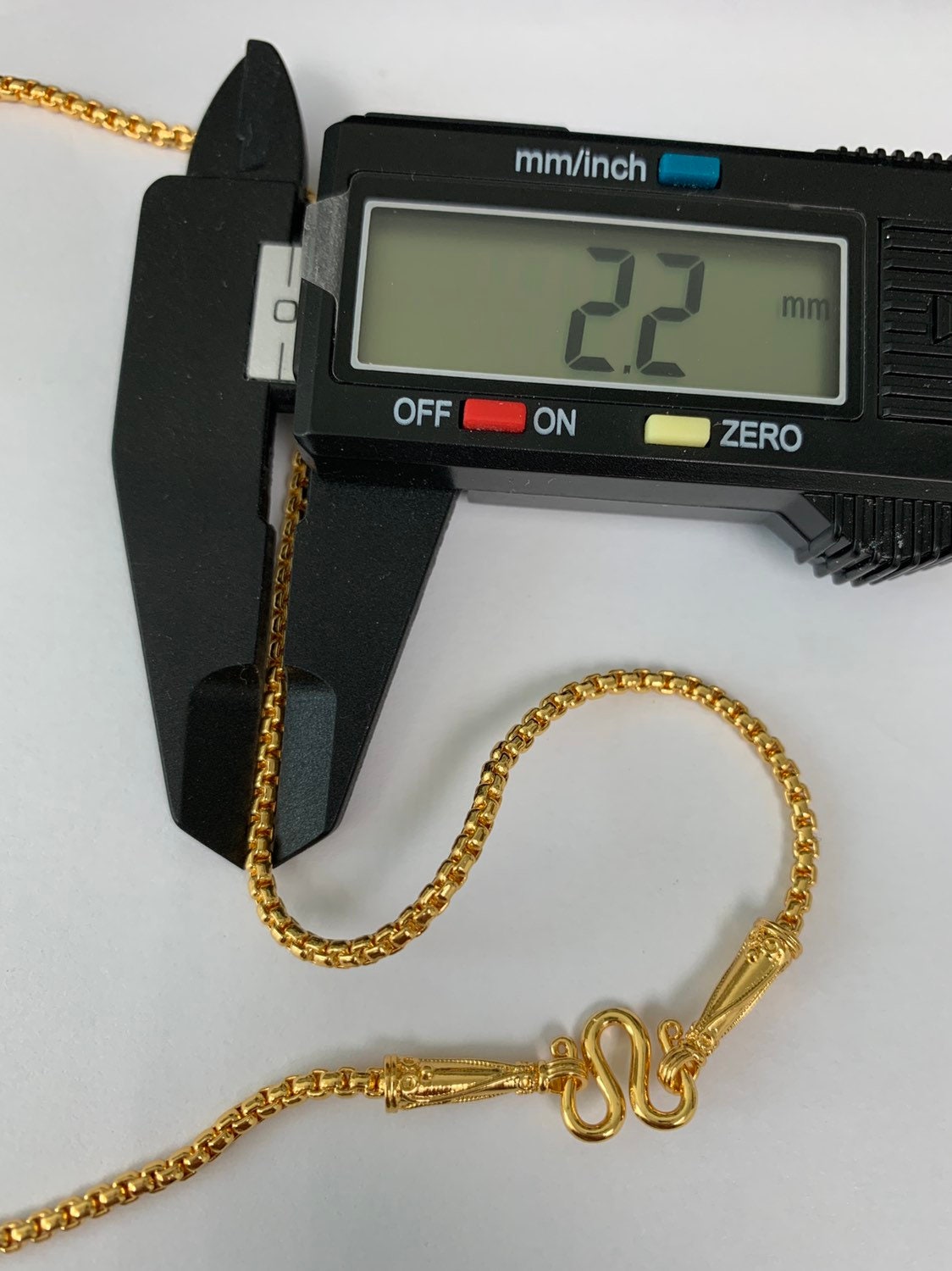 1pc 17'' Ready to Use2.2mm Gold Plated Rolo Box Necklace Chain, Layer Round Chain Bold Necklace, For Pendant Charm Necklace Making, 324