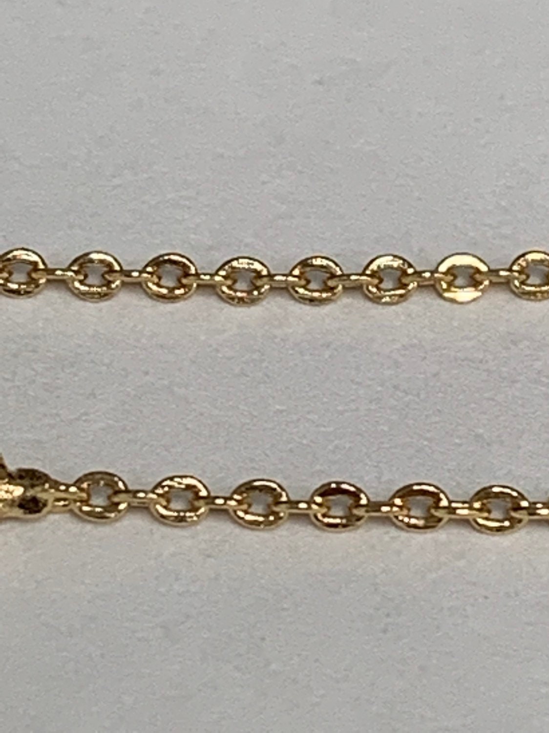 1pc 17.5'' Ready to Use Gold Rolo Necklace Chain, Layering Rolo Chain Dainty Necklace, For Pendant Charm Necklace Making, 240