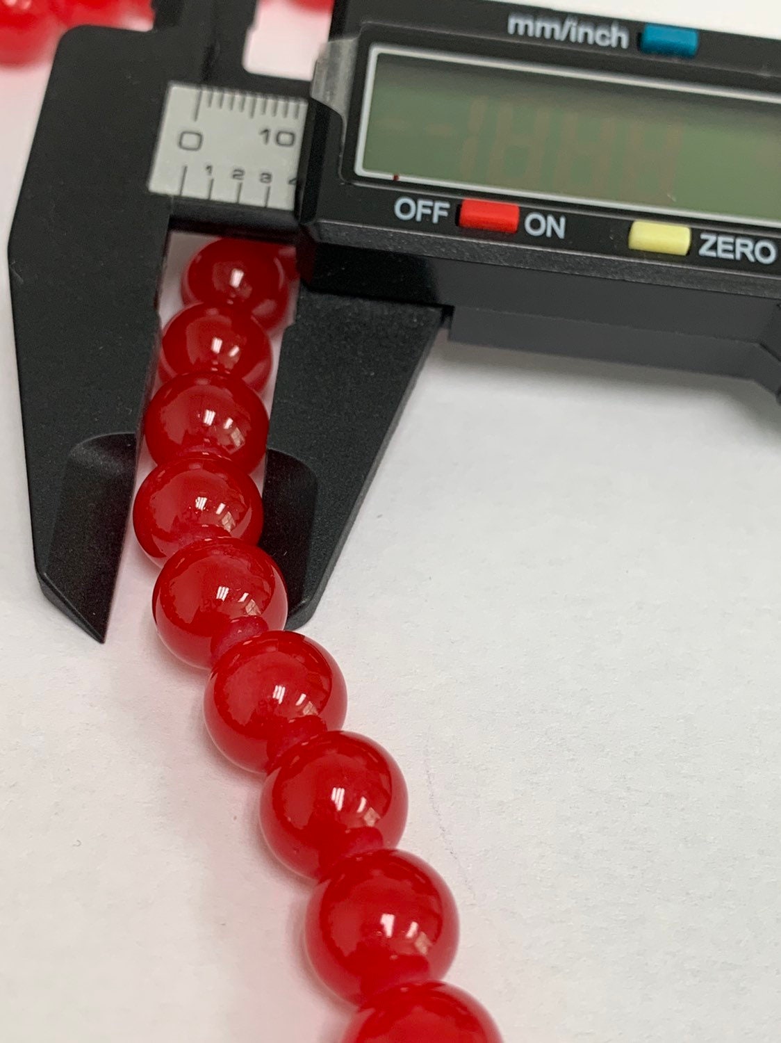 1 Strand 10.5mm Red Glass Beads, Round Glass Beads, Prayer Beads,Rosary Beads, Mala Beads,Spacer Beads for DIY Craft, 231