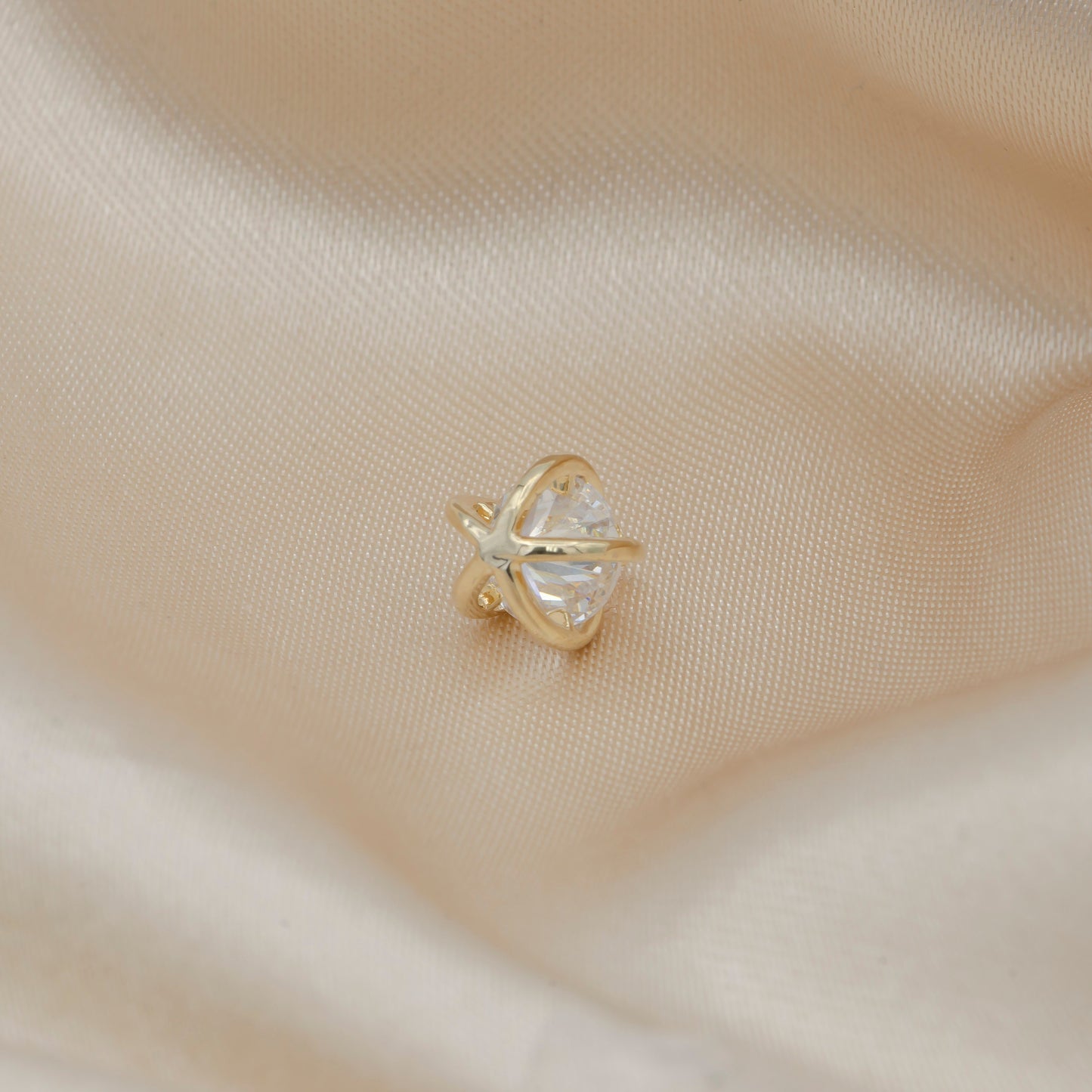 Mini Gold Ball Charm Cubic Round Charm Geometric Pendant Dangle Charms for Bracelet Necklace Earring Supply Component -146