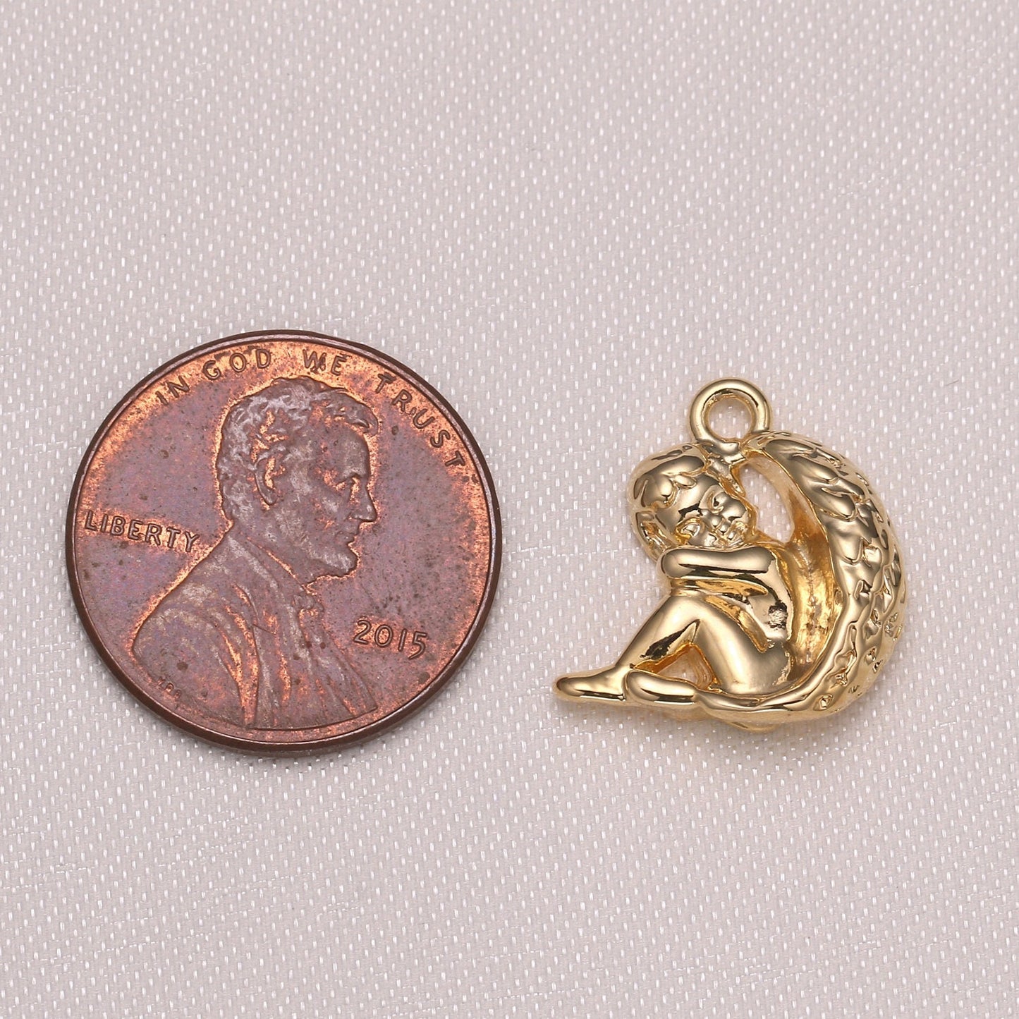 Mini Angel Charm Cherub Charm Micro Pave Cz Baby charm for Jewelry Making -1004