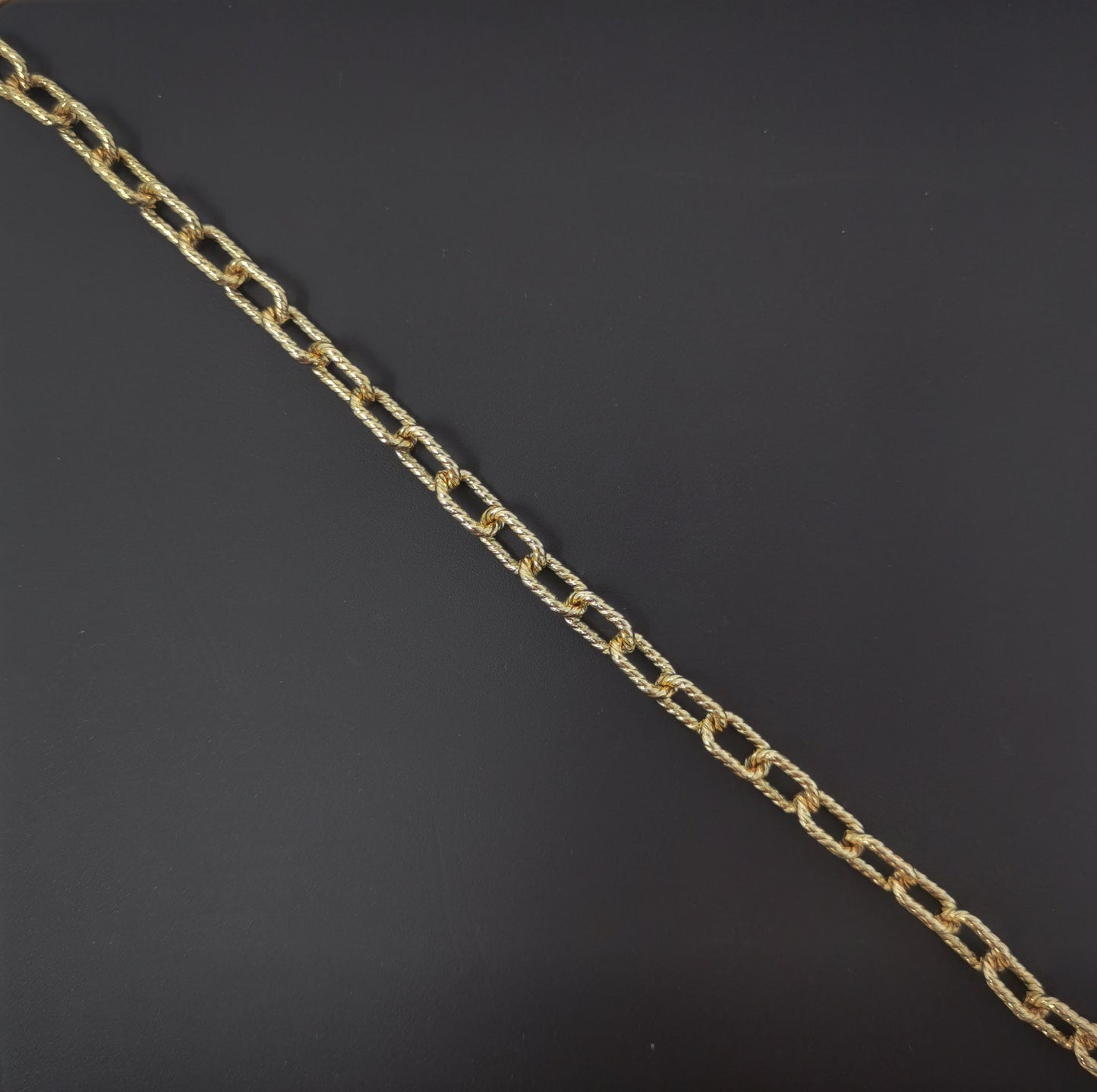 Gold Chunky Paper Clip Chain by Yard Large Twist Chain Wholesale bulk Chain Jewelry Making for Bold Statement Layer Necklace , 280