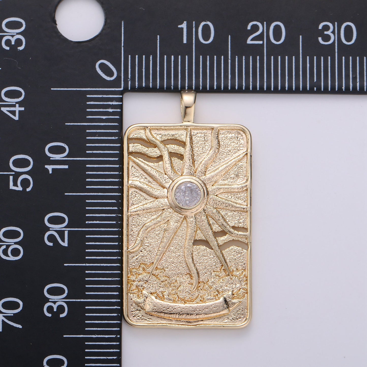 1x 14k Gold Filled Tarot Card Charm - The Sun, Star, Moon, World Sign Pendant Amulet Jewelry for Necklace Component Supply pdgf 1795-1800