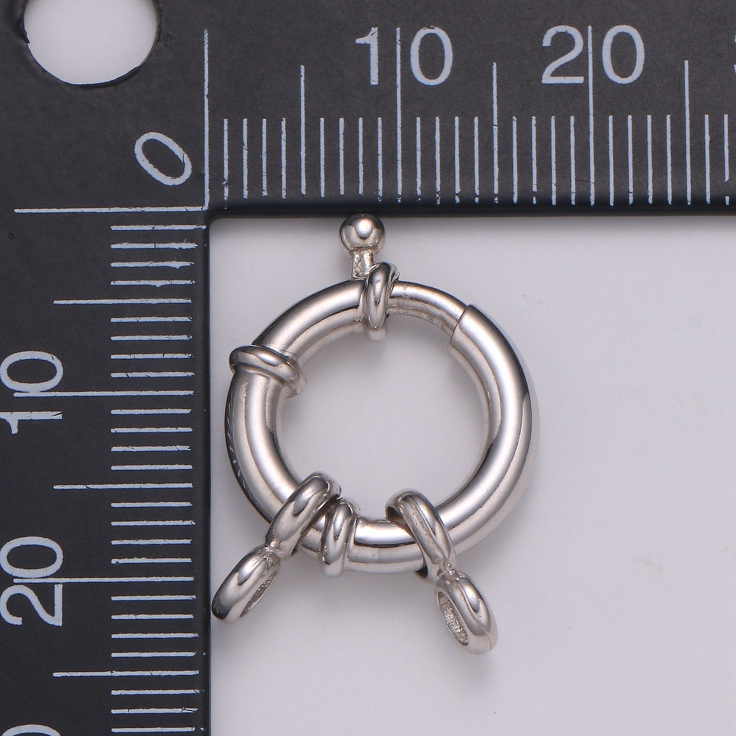 s925 Sterling Silver Sailor Clasp, Large Spring Ring Include Loops Necklace Bracelet Component supply for jewelry making SL-232