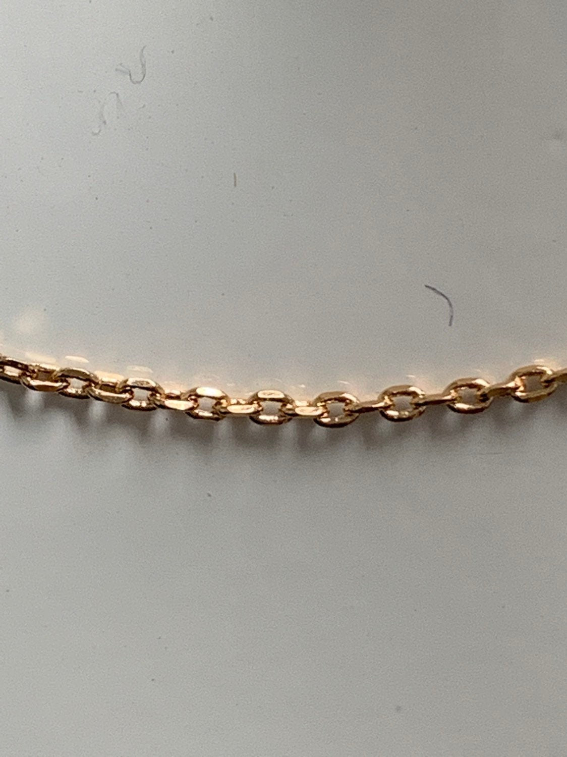 1pc 17.5'' Ready to Use Pinkist Gold Thin Rolo Necklace Chain, Layering Rolo Chain Dainty Necklace, For Pendant Charm Necklace Making,309