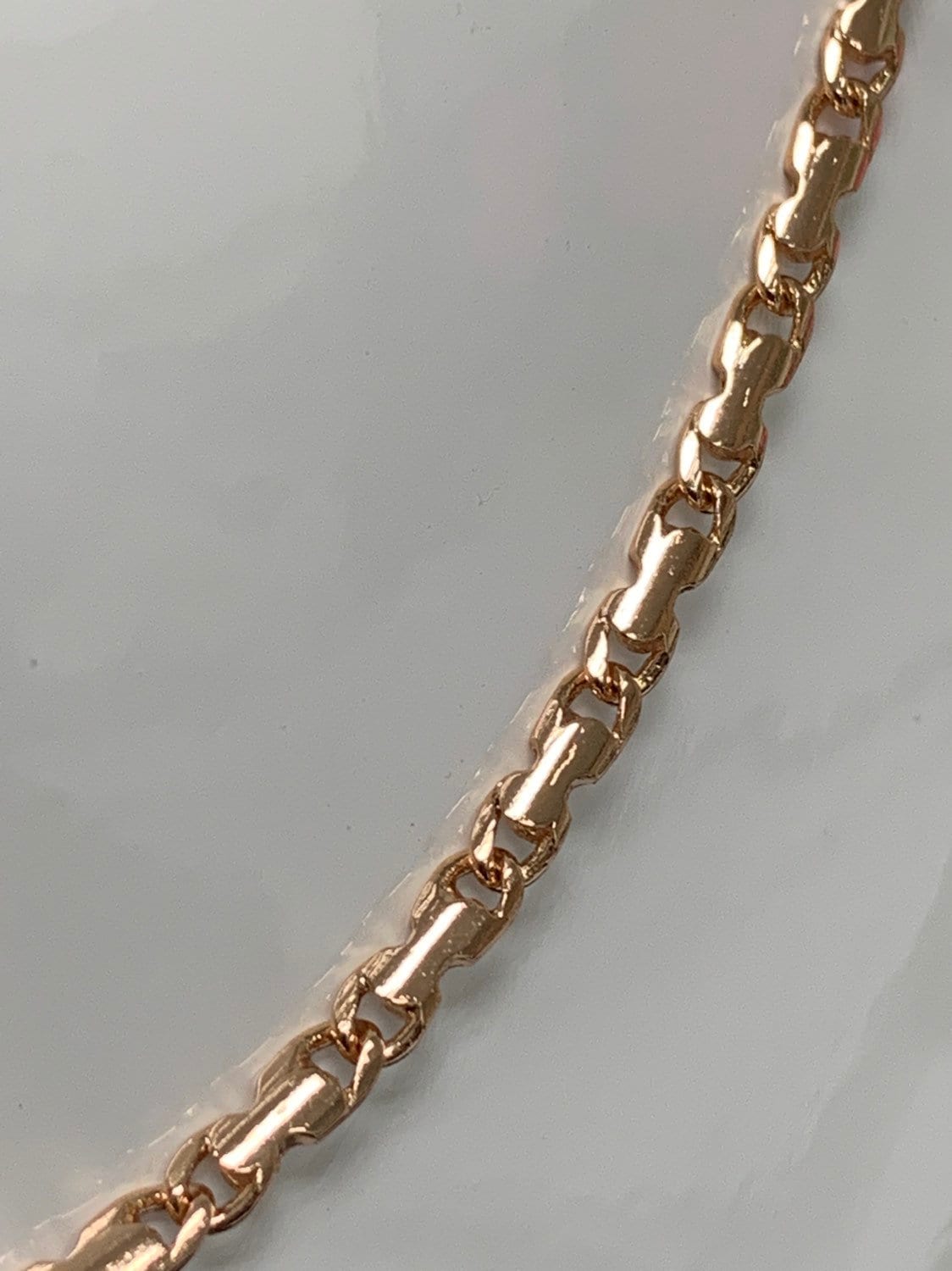 1pc 18'' Ready to Use 18K Gold Filled Unique Necklace Chain, Layering Plate Lock Chain Dainty Necklace, Perfect for Pendant Charm 385