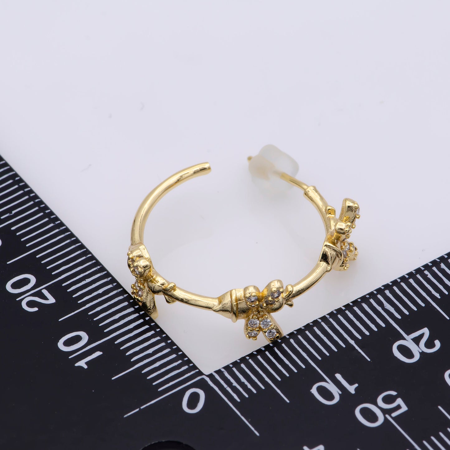 Bee Hoop Earring Statement Earring for Everyday Wear Animal Lover Queen Bee Earring