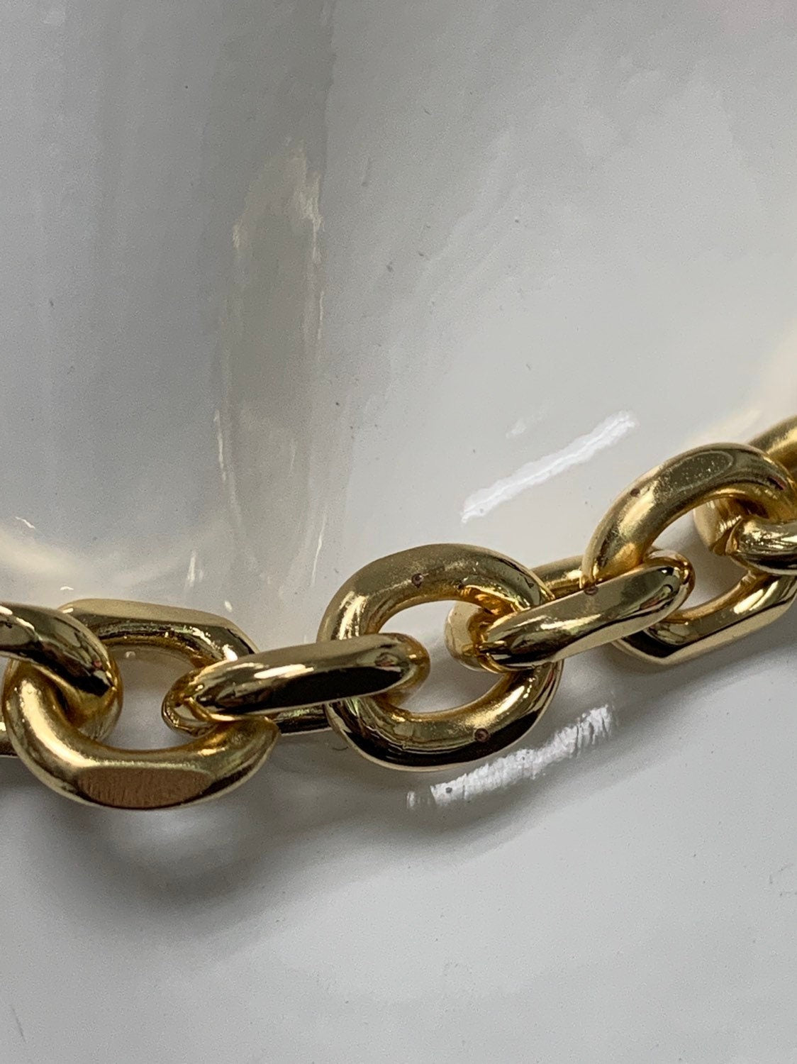 14K Gold Filled 1.8mm thick Paperclip Rolo Cable Chain by Yard, Gold Filled Cable Rolo Chain,Wholesale bulk Roll Chain for DIY Jewelry, 496