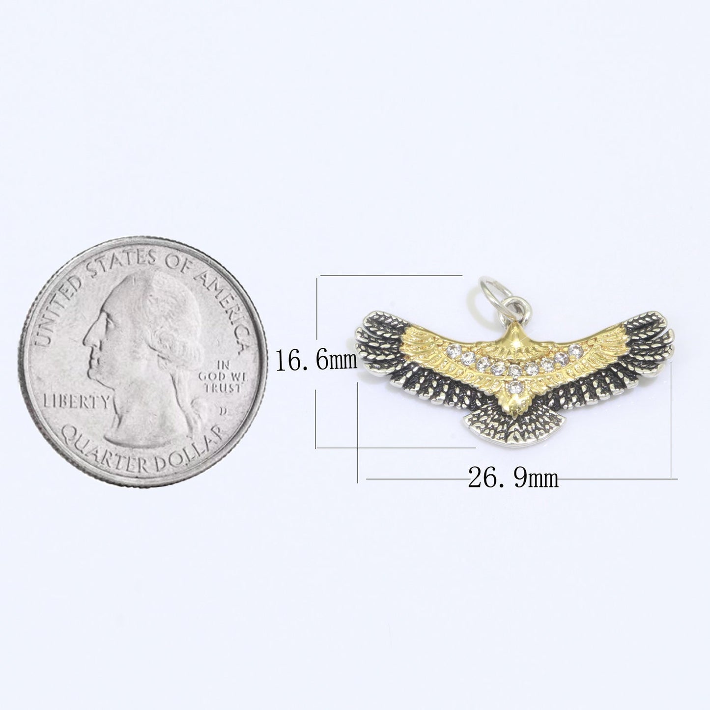 Navajo Eagle Pendant for Necklace Indian Eagle Animal Charm for Statement Necklace