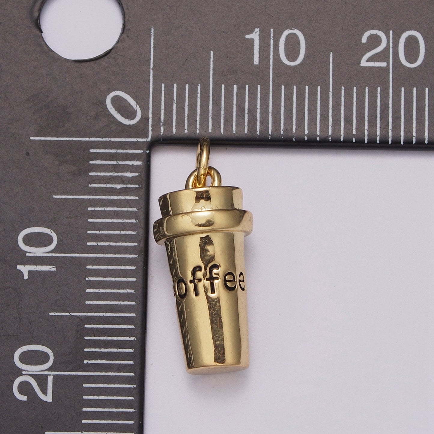 1pc Gold Coffee Cup Charm, White goldfilled Coffee Pendant Charm,For DIY Jewelry,Gold Silver Color Option,M-823, M-824