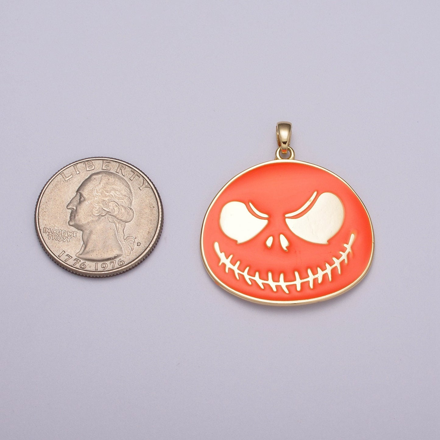 Jack Skellington's Halloween Charm, Nightmare Before Christmas Pendant, Cute Skeleton Halloween Necklace Fashion Custom Costume Accessory