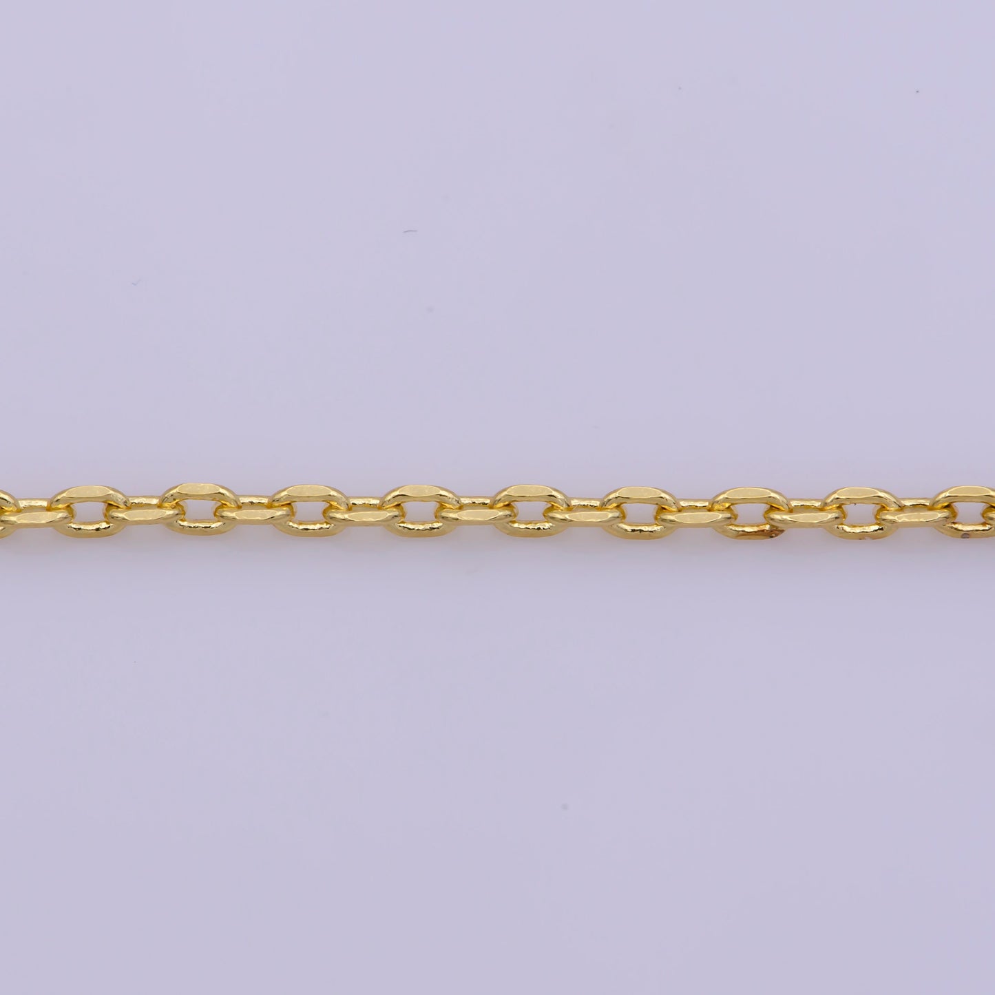 1pc 17.2' Ready to Use Gold Rolo Necklace Chain, Layering Rolo Chain Dainty Necklace, For Pendant Charm Necklace Making, WA -376