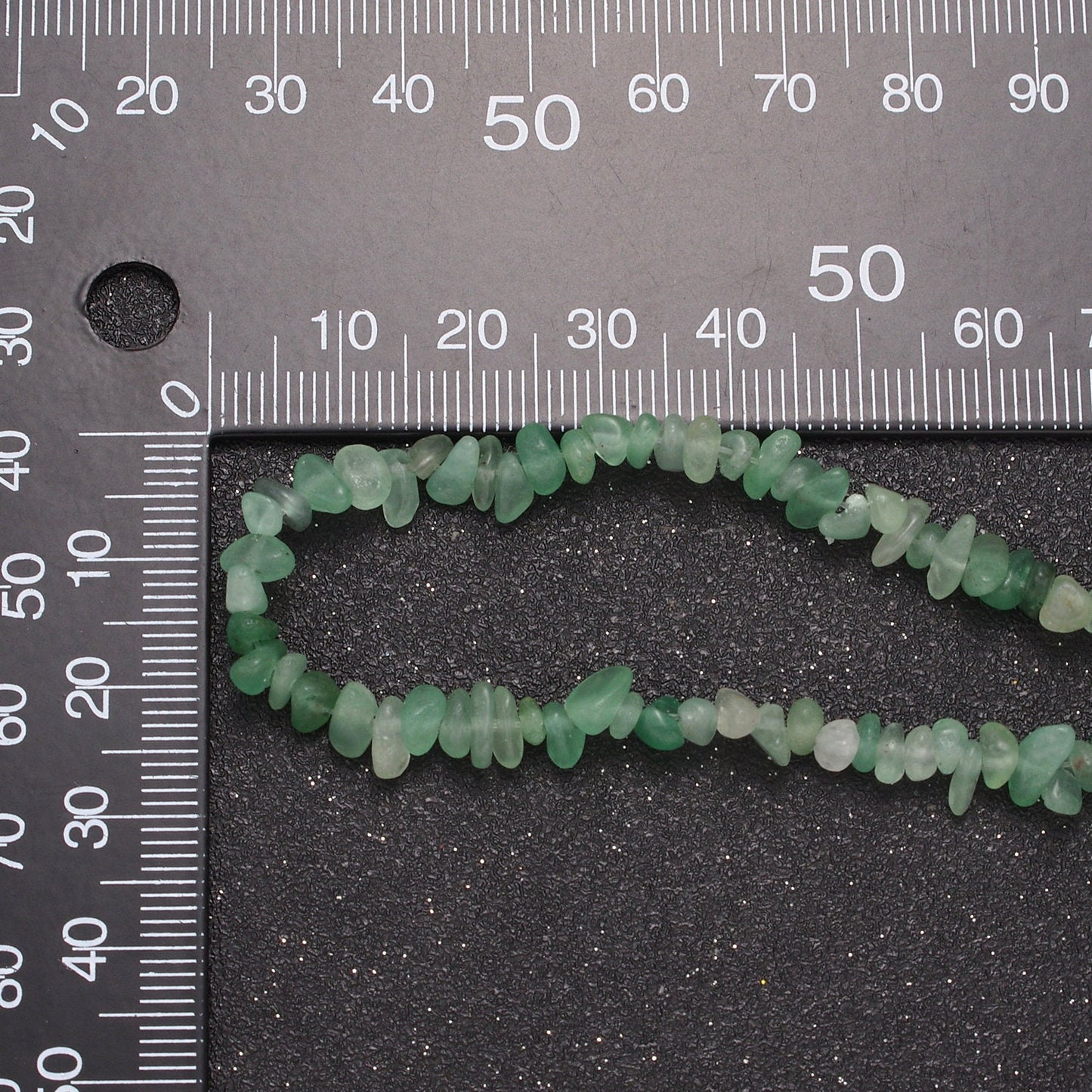 Green Aventurine Beaded Necklace - 17.5" Chip Necklace Healing Crystals, Gemstone Necklace, Handmade Jewelry, Crystal Necklace WA-643