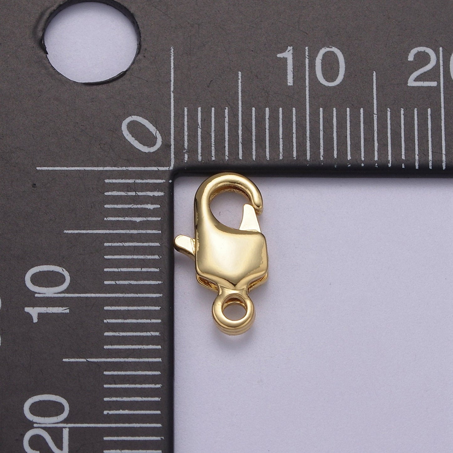 Gold Lobster Clasp 12.5mm x 7mm Jewelry Making Supplies Chain Findings L-636