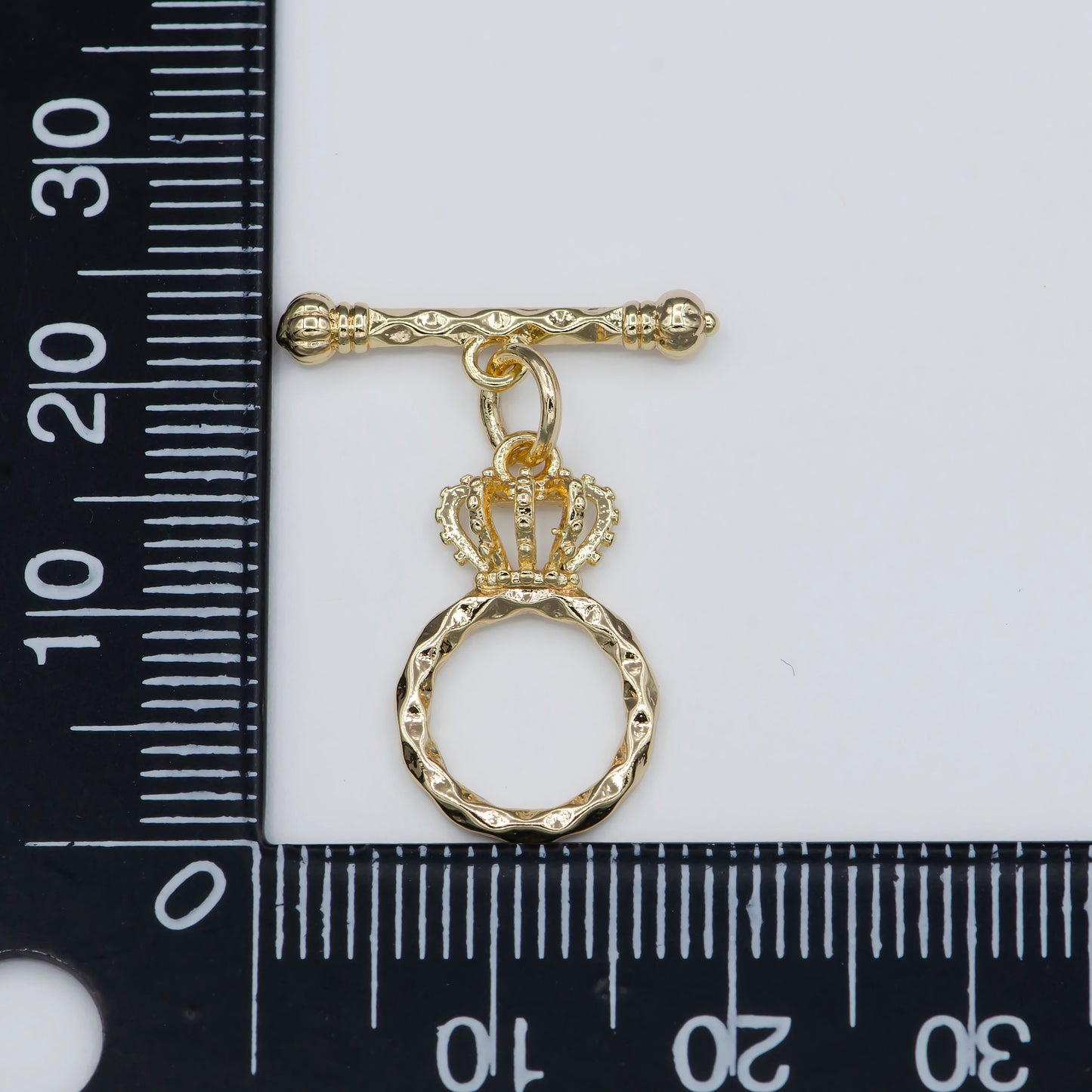 Gold Filled Royal Crown Style Toggle Clasp For Jewelry Making DIY Necklace Bracelet Anklet - L-312