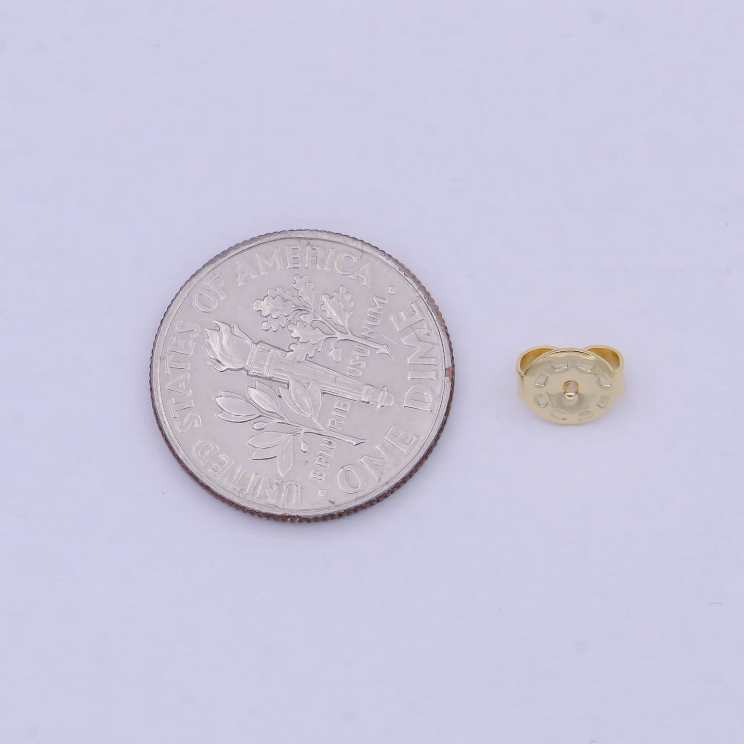 5mm Gold Push Backs findings| Replacement Backing | Butterfly Earring Backs | Earring Jewelry Making Finding K-353