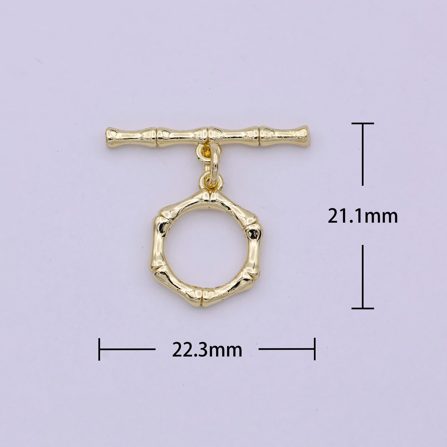 Wholesale Gold Toggle Clasp, Gold OT Clasp Fancy Design OT Clasp Bulk Supply for Bracelet Necklace Component L-620