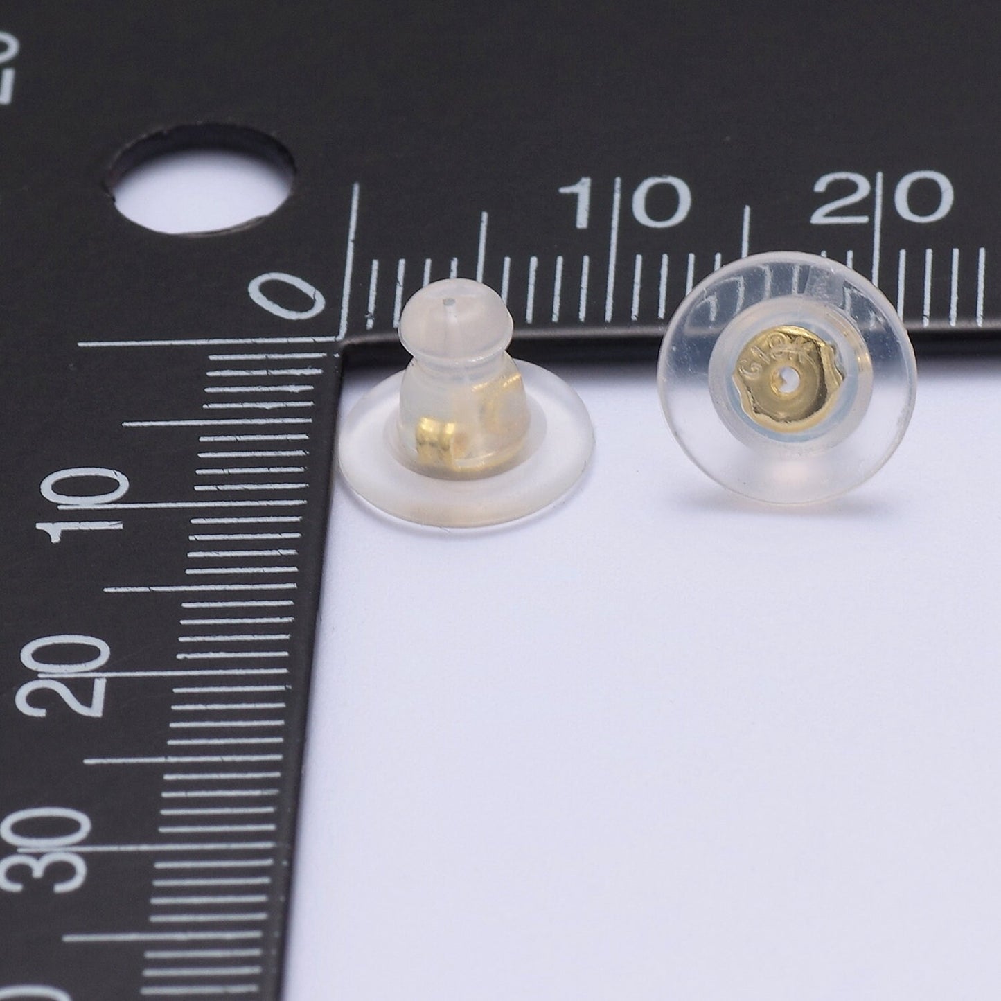 Wholesale Silicone Clutch Earring Backs for Studs with Pad Rubber Earring Stoppers Pierced Safety Backs 10 Pairs k-231