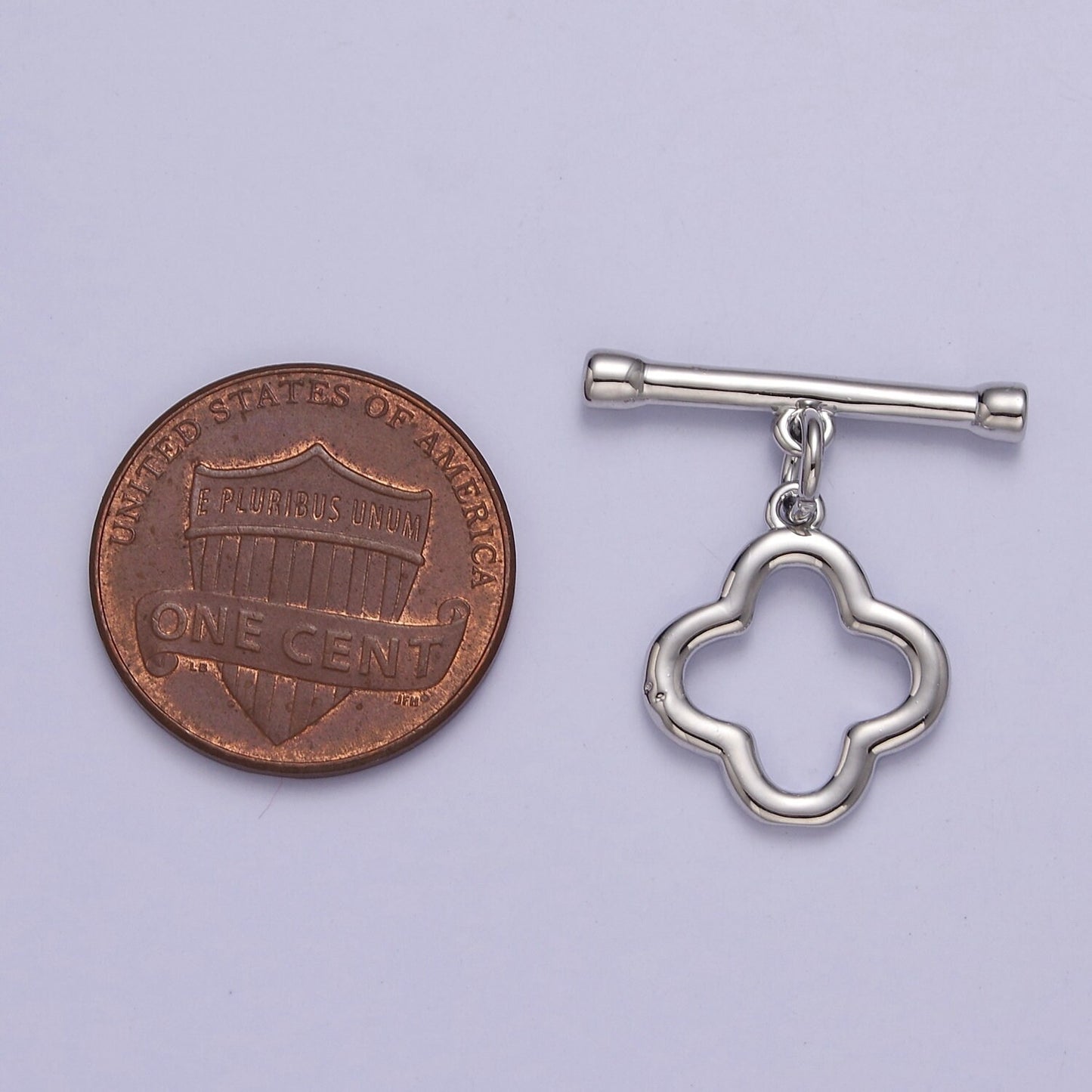24k Gold Filled Clover OT Clasp Gold Toggle Clasp for Lucky Jewelry Making L-702