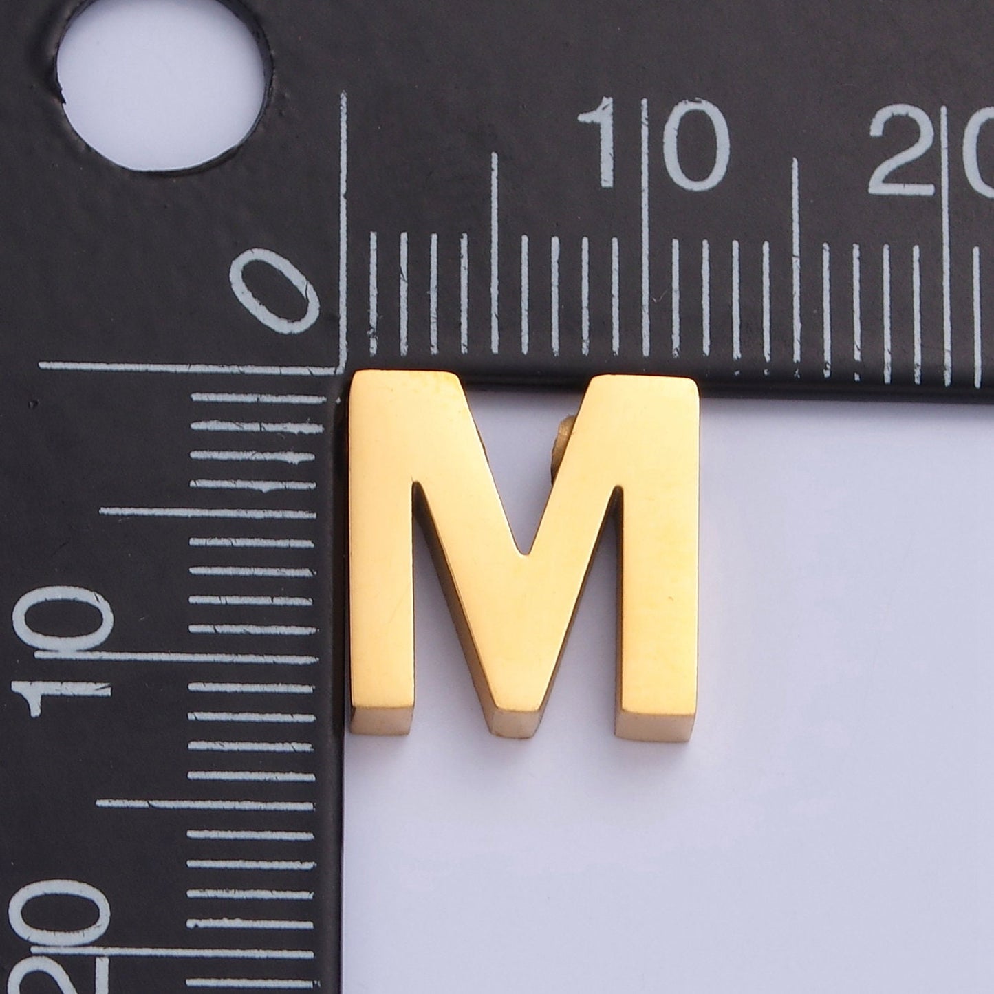 24K Gold Filled Stainless Steel Minimalist Initial Letters Pendant Wholesale Jewelry Supply Personalized Alphabet Charm | A1669-A1681
