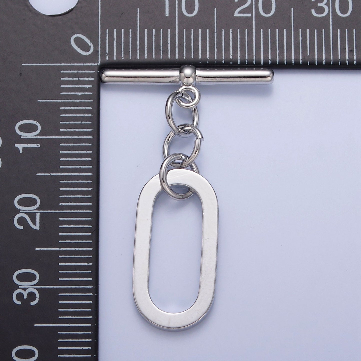 Gold Filled Long Oval Toggle Clasps, Minimalist Gold & Silver Toggle Clasps For DIY Jewelry Making, L-747