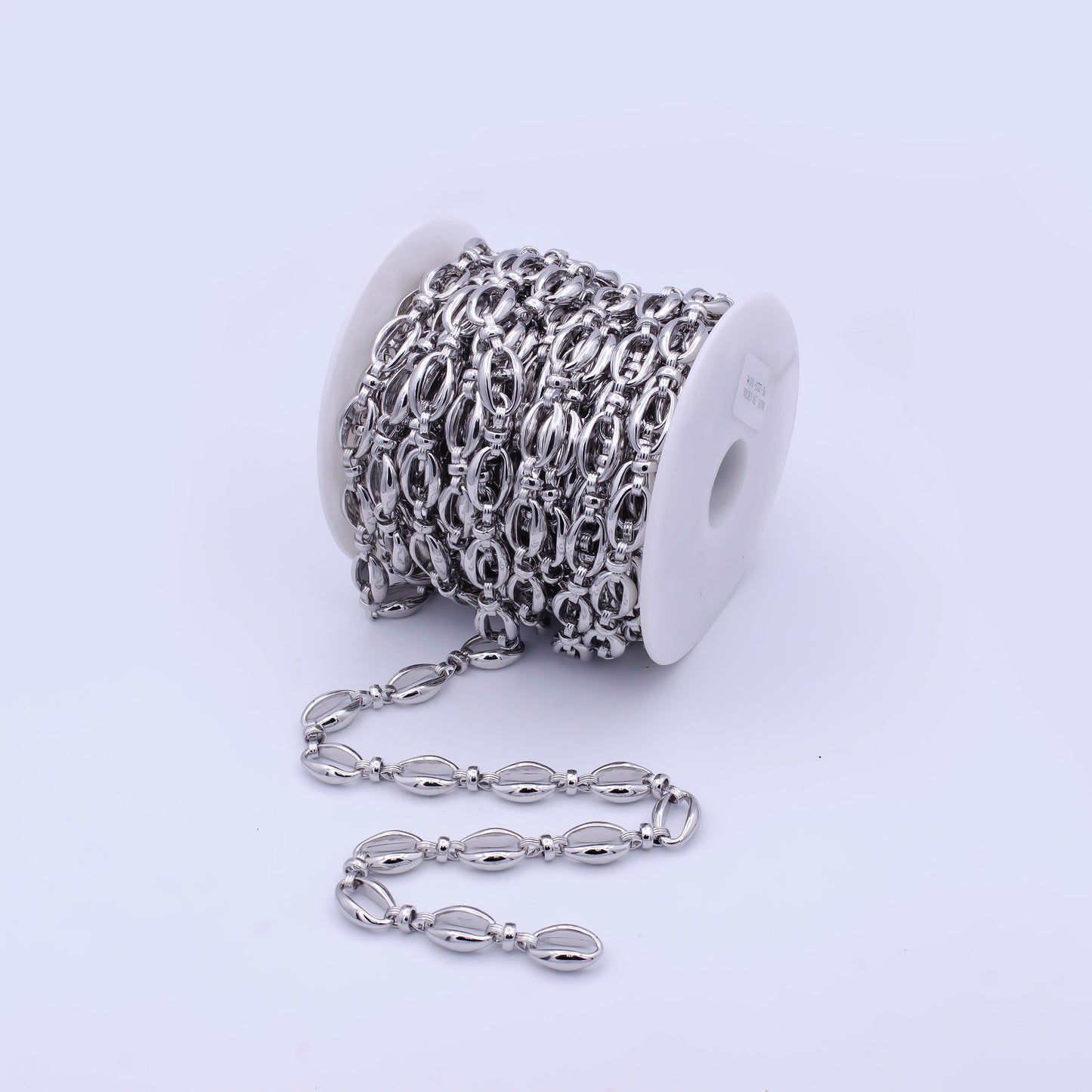 Gold Silver Unfinished Chunky Oval Cable Link by Yard, Bold Gold Filled Chain Bulk Wholesale for Statement Jewelry | ROLL-799, -800