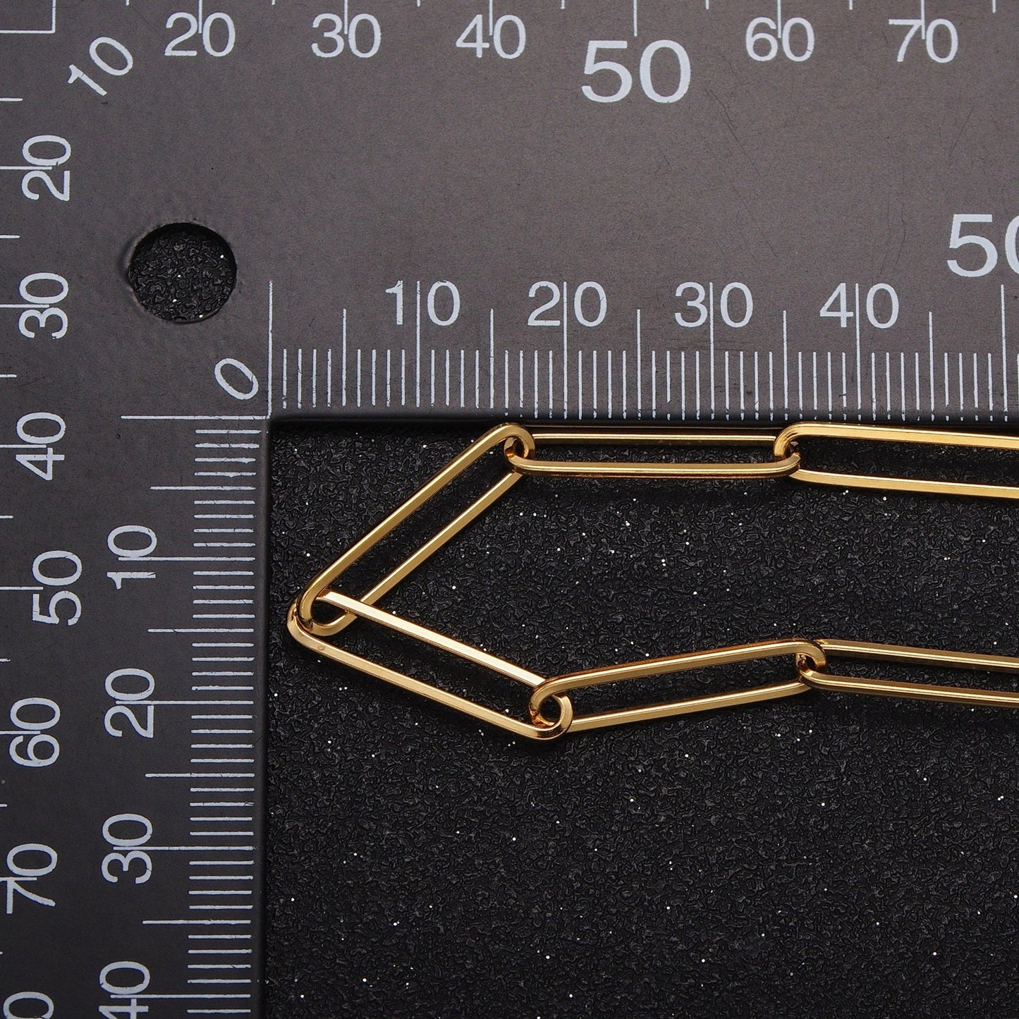 24K Gold Filled Minimalist Paper Clip Bulk Chain by Yard, 20.5mm x 4.4mm Gold & Silver Bulk Roll Chain | Roll-925, Roll-926
