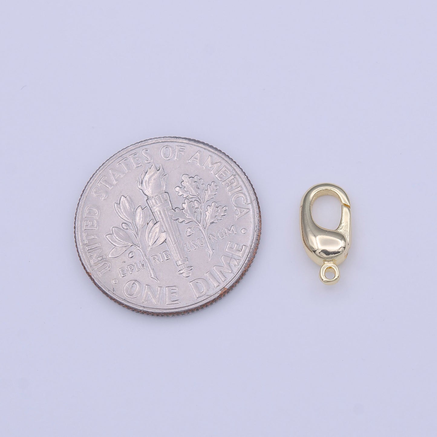 Mini Gold Clasp 10.5mm x 4.9mm Lobster Claw Clasps Jewelry Making Closure Supply | K274
