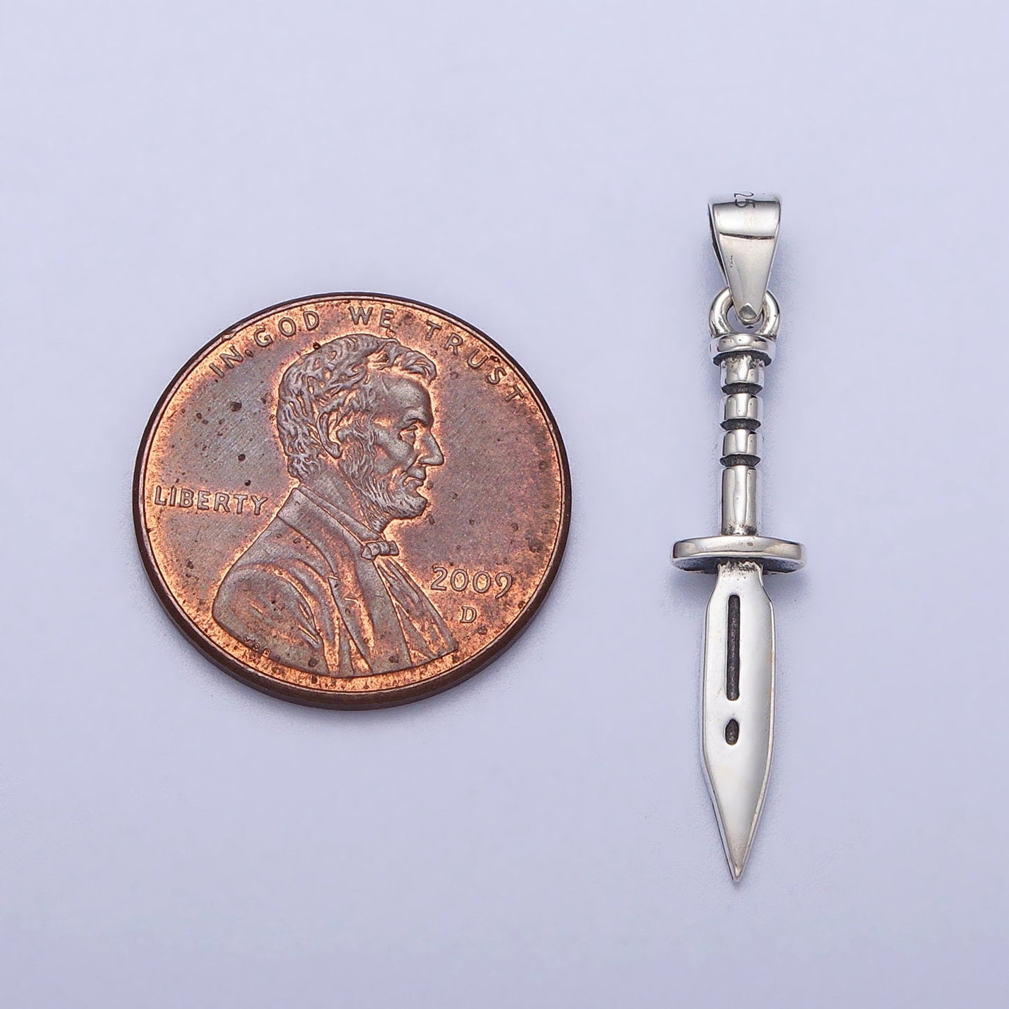 Dainty s925 Sterling Silver Sword Necklace Charm- Silver Dagger Charm necklace bracelet earring Supply for Women Men pendant Necklace SL-391