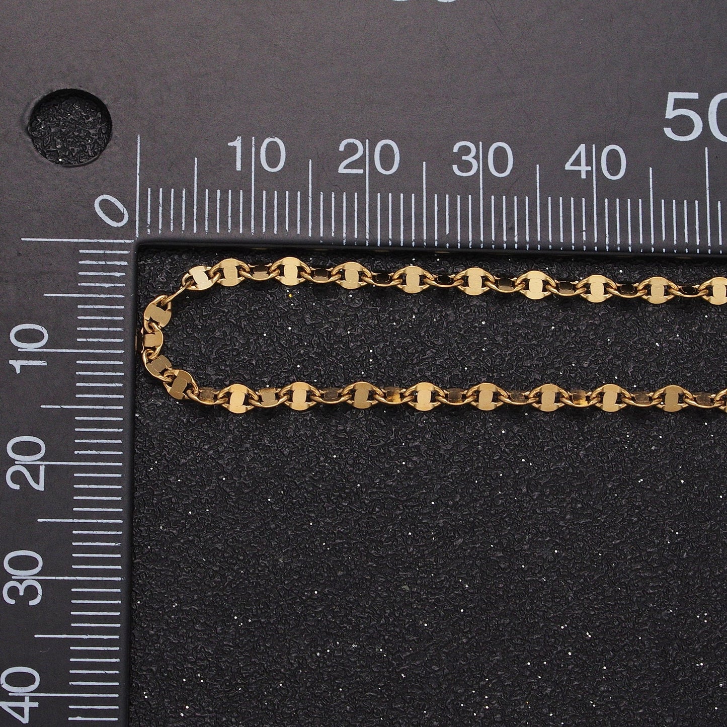 Dainty Mariner Link Chain Stainless Steel 2.5mm Anchor Unfinished Chain by Yard Lead Nickel Free Tarnish Free | ROLL-1352 ROLL-1353