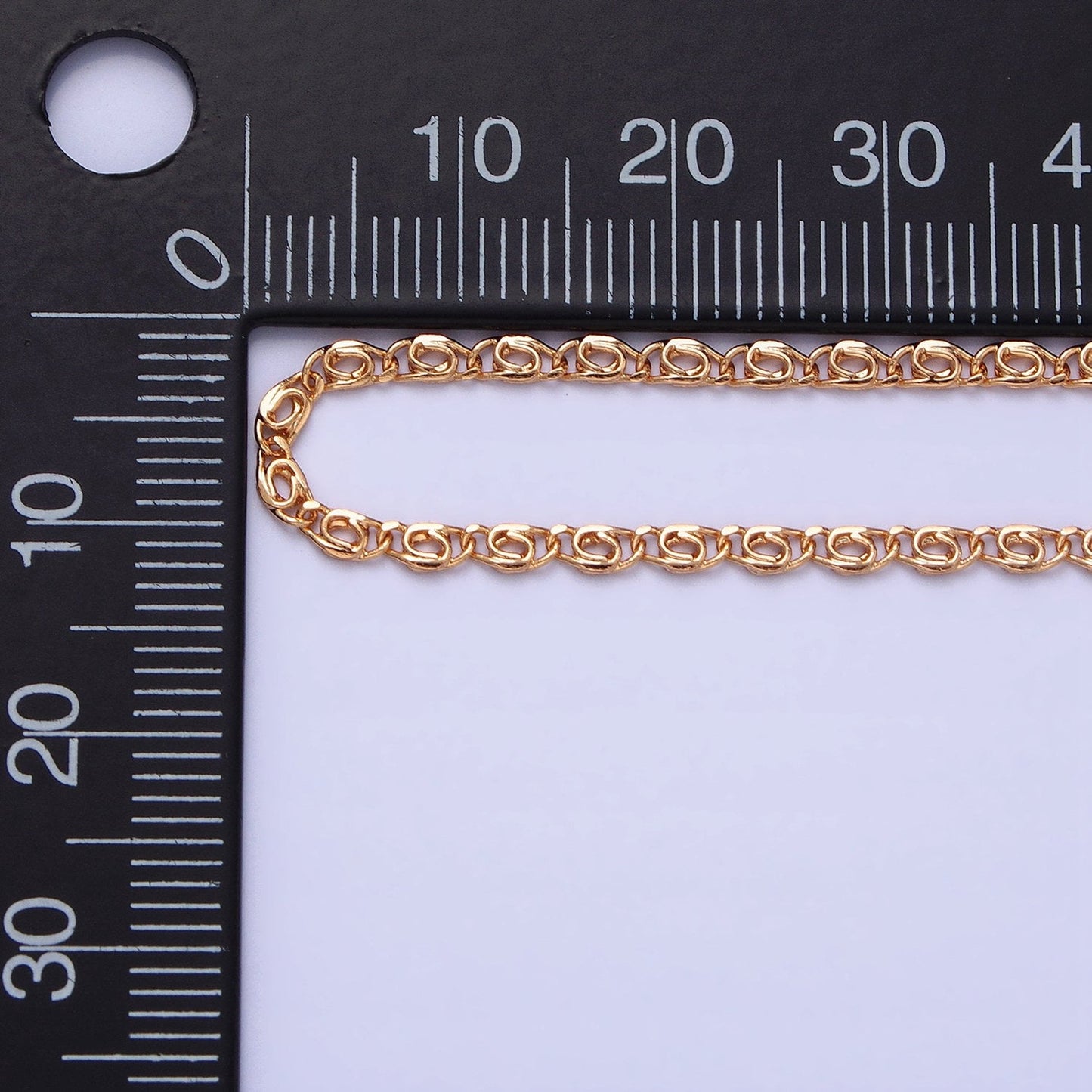 Dainty Scroll Chain Necklace 17.75 inch, 19.6 inch Long Ready to Wear Necklace in 18k Gold Filled WA1680