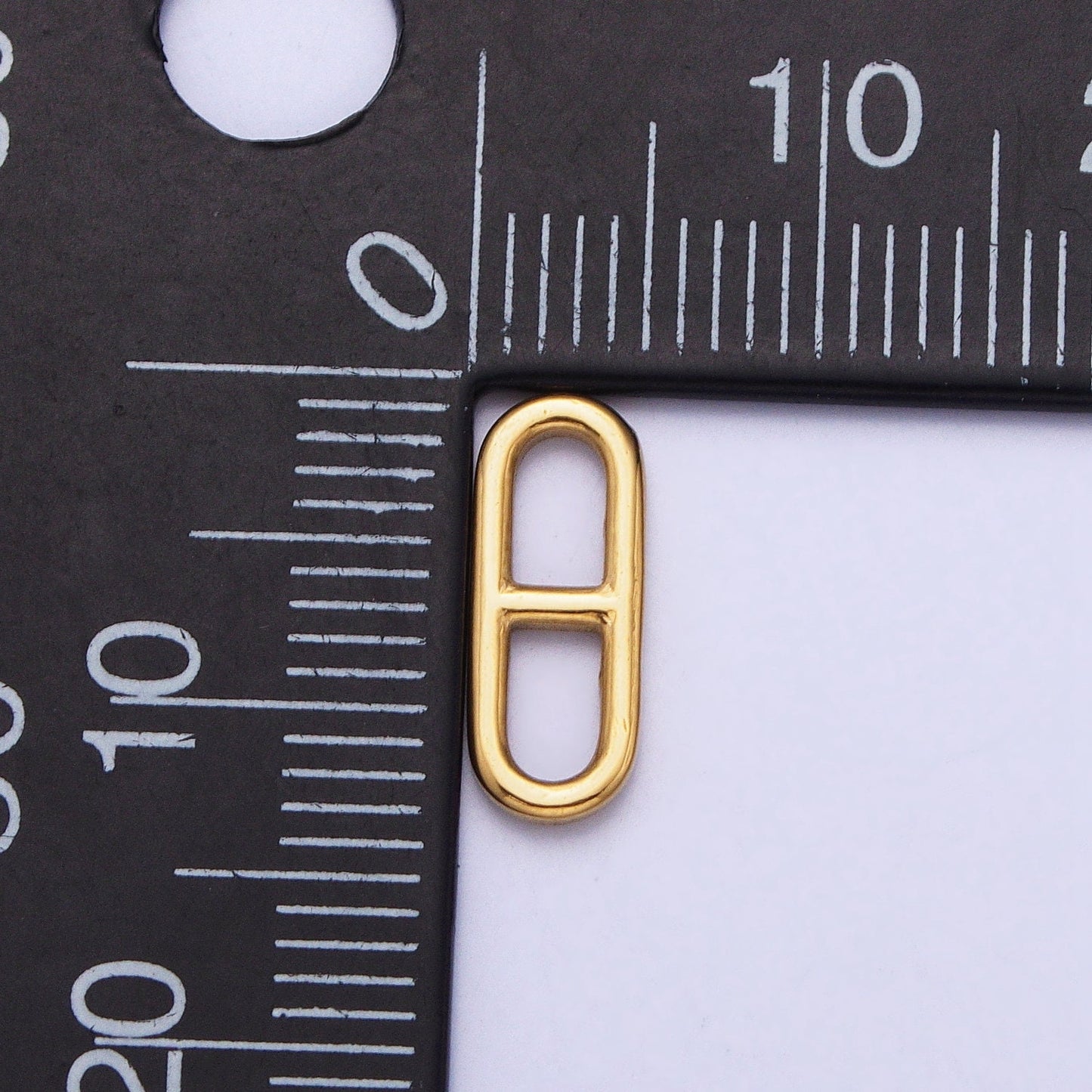 Stainless Steel Pill Oblong Paperclip Link Charm in Gold & Silver Elongated Link Chain for Necklace Bracelet Supply | P-898