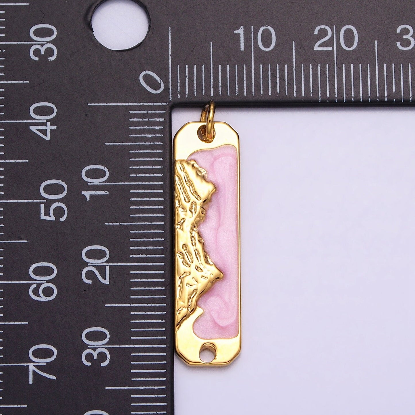 Pink Enamel Long Bar Mountain Charm Silver Gold Mountain Range Peaks Hill Earth Day Necklace Pendant AC569 AC570 AC571 AC572