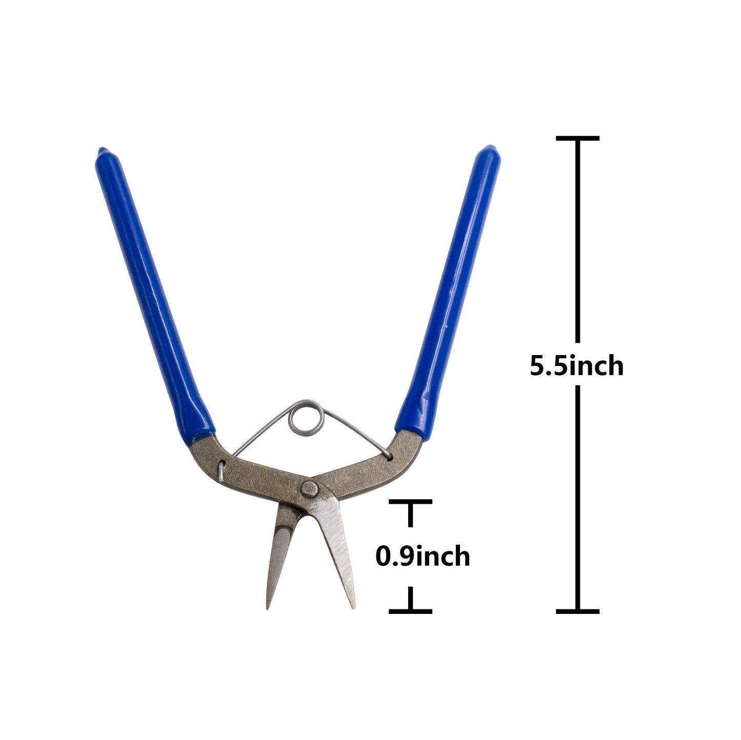Basic Flat Nose Pliers, Jewelry Making Tools Blue Ergonomic Grip Handles Return Leaf Spring SP-008
