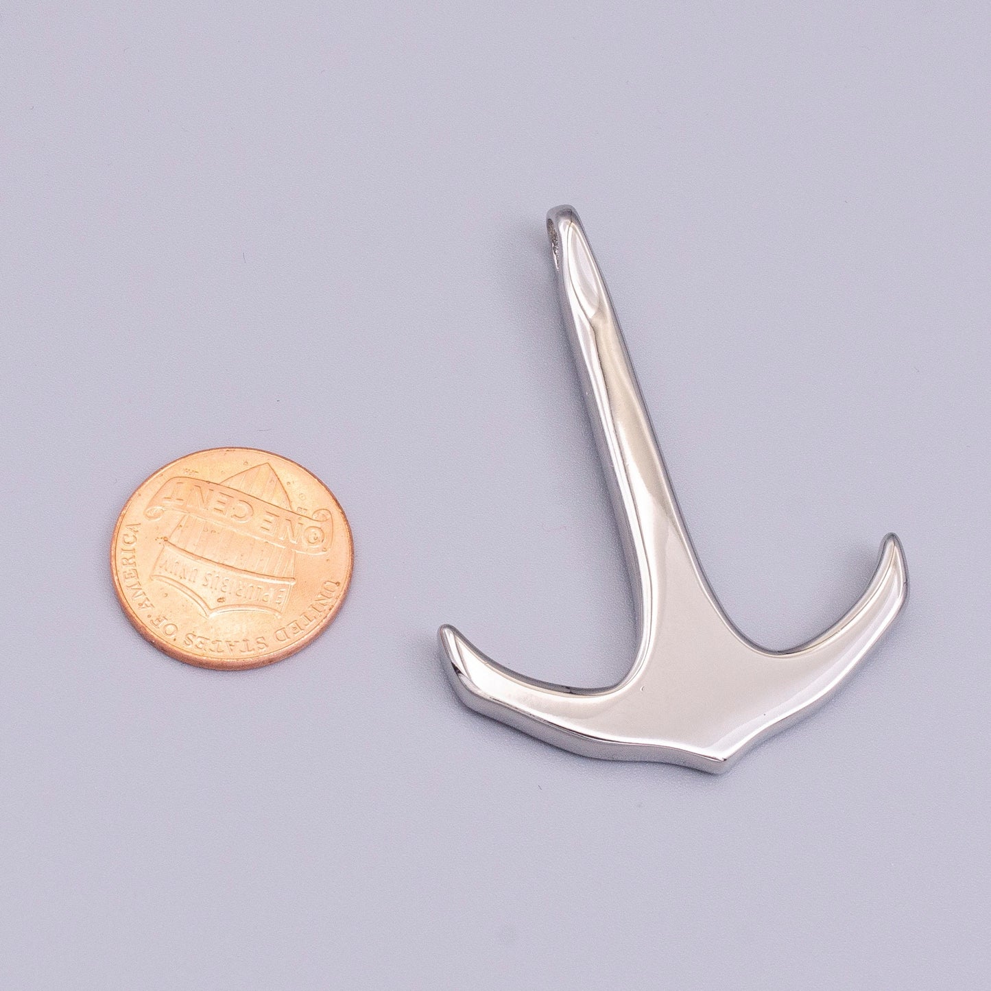 Stainless Steel 50.5mm Anchor Ocean Nautical Ship Boat Charm | P-391