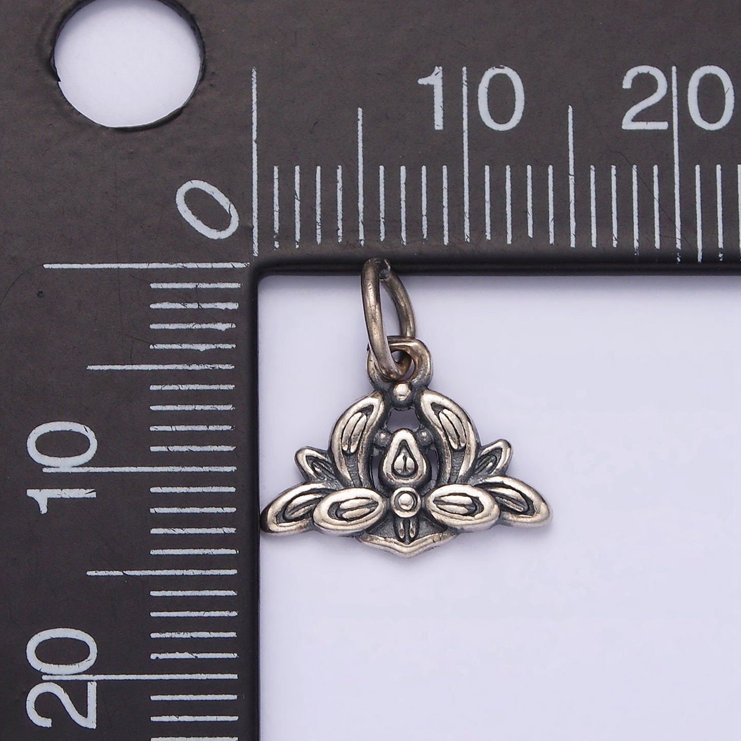 Sterling Silver S925 Flower Leaf Nature Arrangement Charm | SL-380