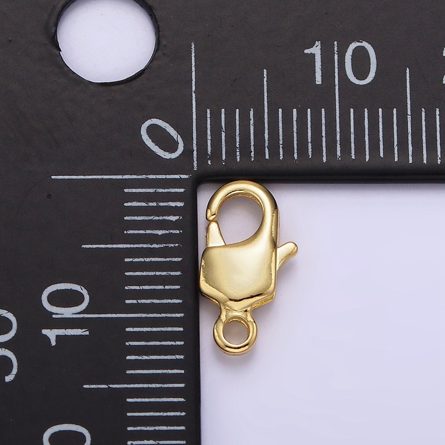 14K Gold Filled 12.5mm Rectangular Lobster Claw Clasps Closure Jewelry Findings Supply | Z529