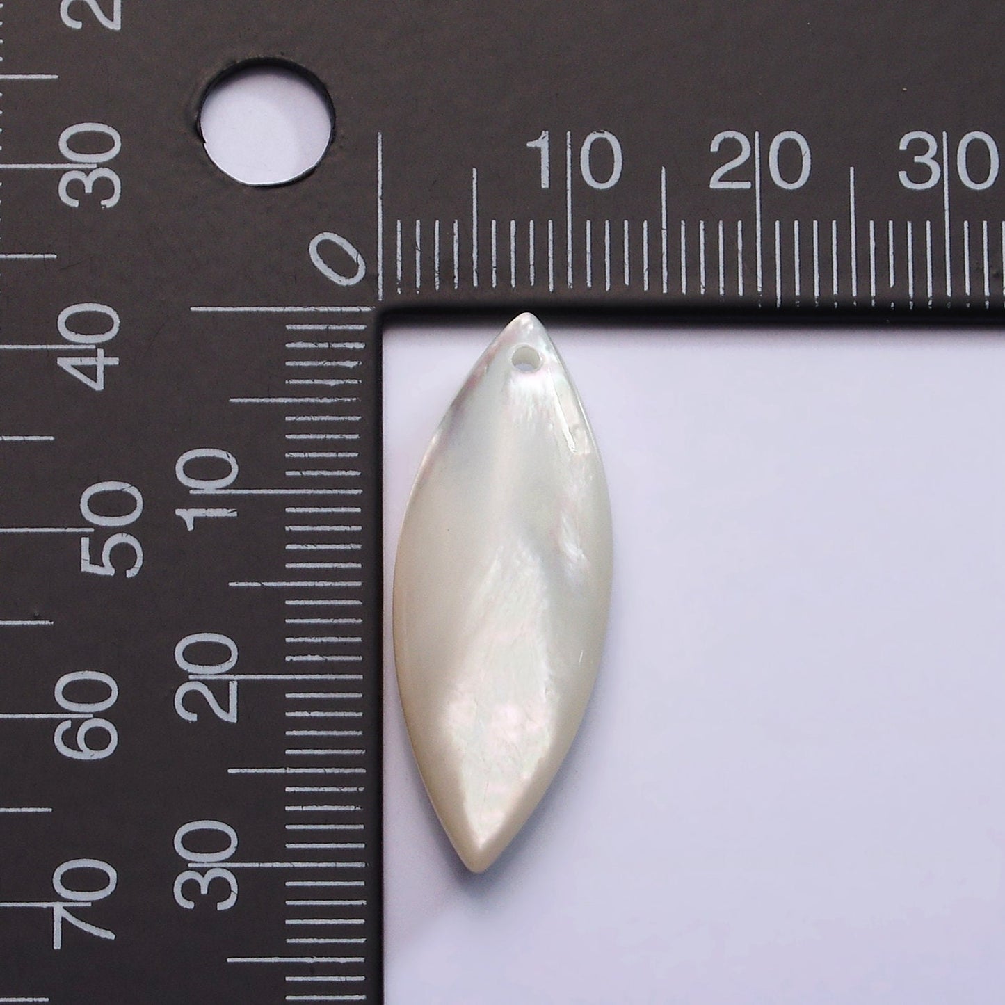 1x 30mm x 12mm drilled natural White MOP mother of pearl shell oval Surfboard beads for Beach Inspired Men Women Jewelry